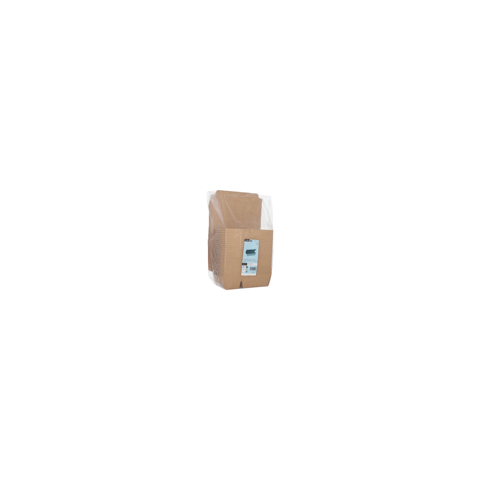 Lunchboxen, Pappe 2-geteilt 450 ml 5 cm x 11 cm x 16,8 cm braun Lunchboxen, Pappe 2-geteilt 450 ml 5 cm x 11 cm x 16,8 cm braun