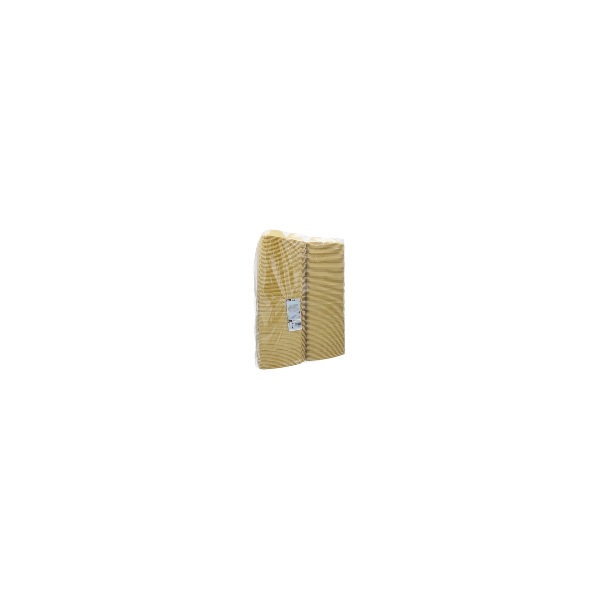 Menüboxen mit Klappdeckel, XPS 3-geteilt 7,5 cm x 24,3 cm x 20,8 cm gold