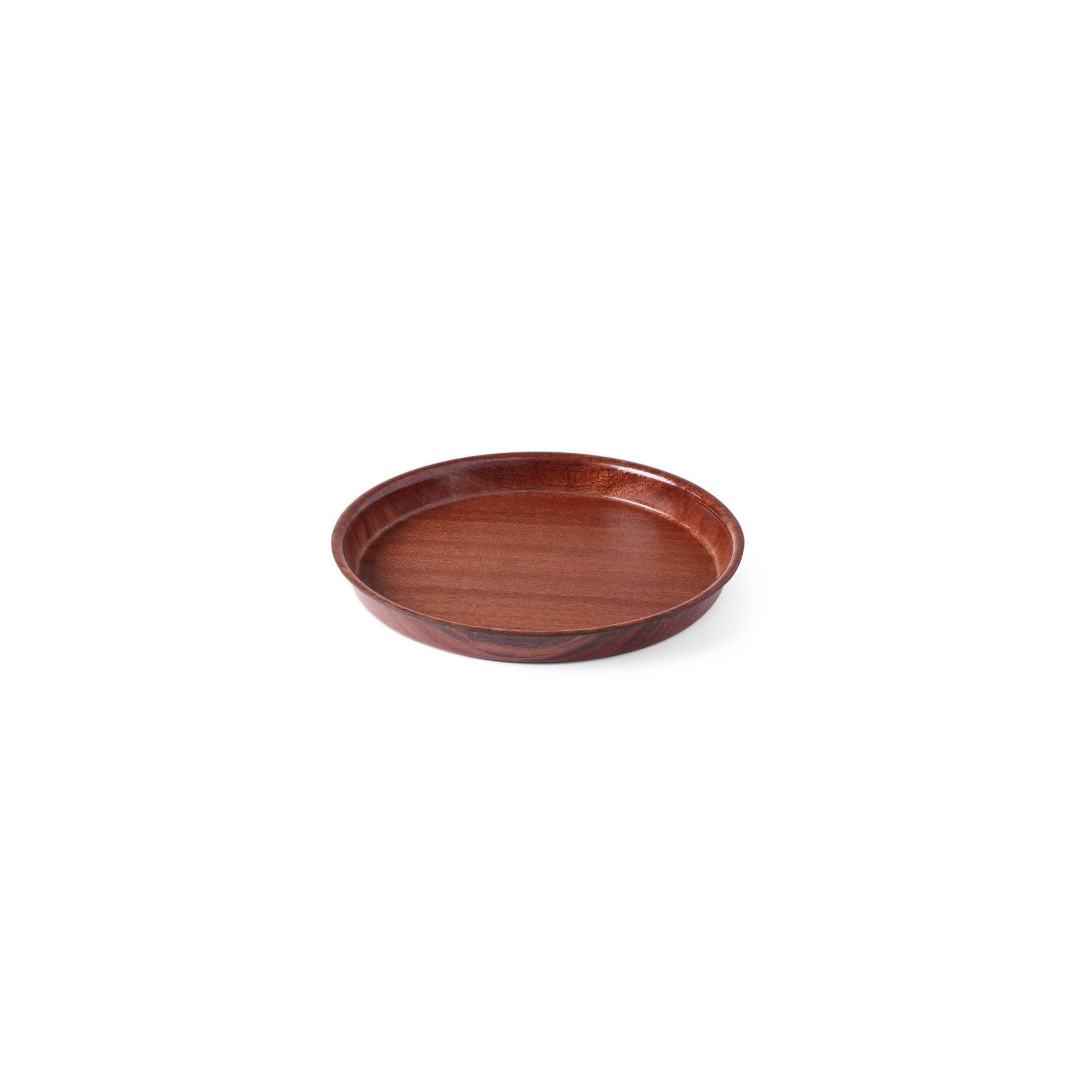 Serviertablett in Holzoptik, rund, AmerBox, Mahagoni, ⌀320x(H)35mm Serviertablett in Holzoptik, rund, AmerBox, Mahagoni, ⌀420x(H)30mm