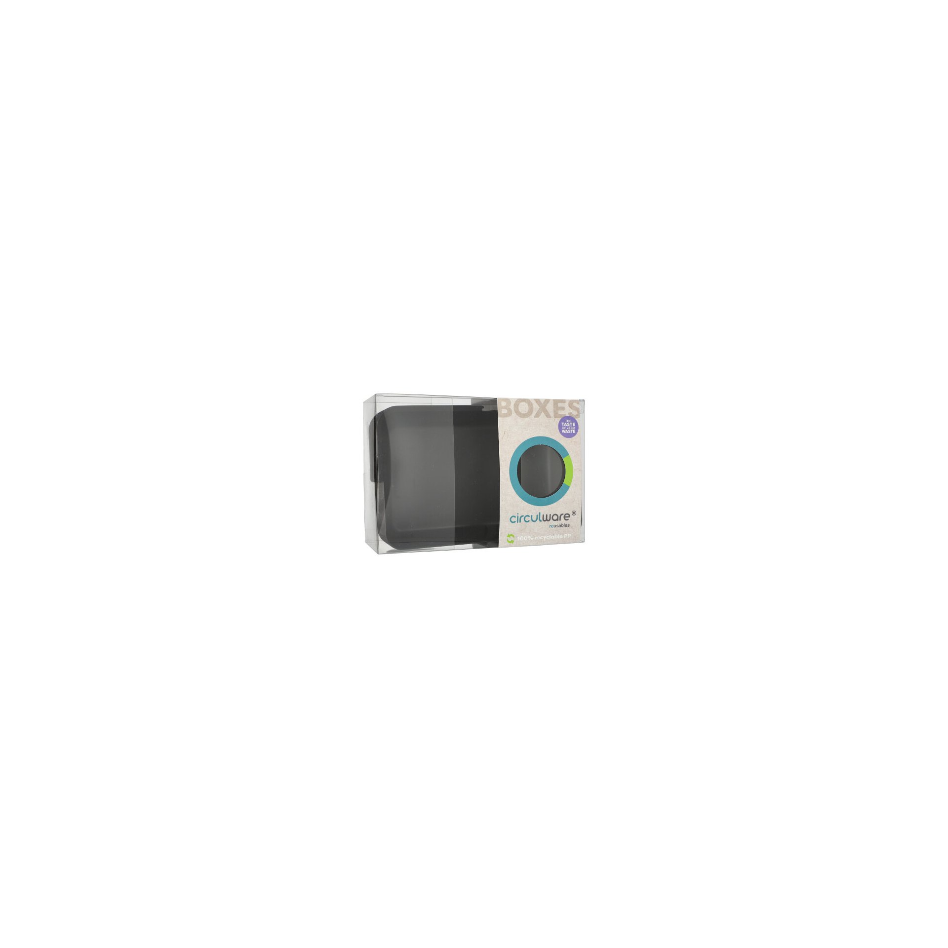 "Circulware" Mehrweg-Schalen Mix & Match eckig 4,7 cm x 15,6 cm x 23,4 cm schwarz "Circulware" Mehrweg-Schalen Mix & Match eckig 4,7 cm x 15,6 cm x 23,4 cm schwarz