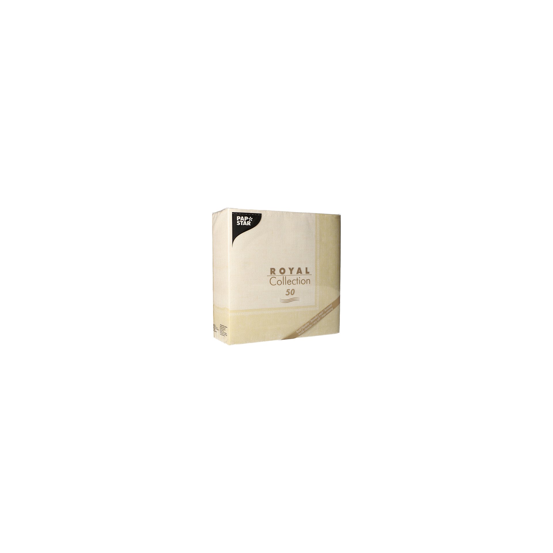 Servietten "ROYAL Collection" 1/4-Falz 40 cm x 40 cm champagner "Linum"