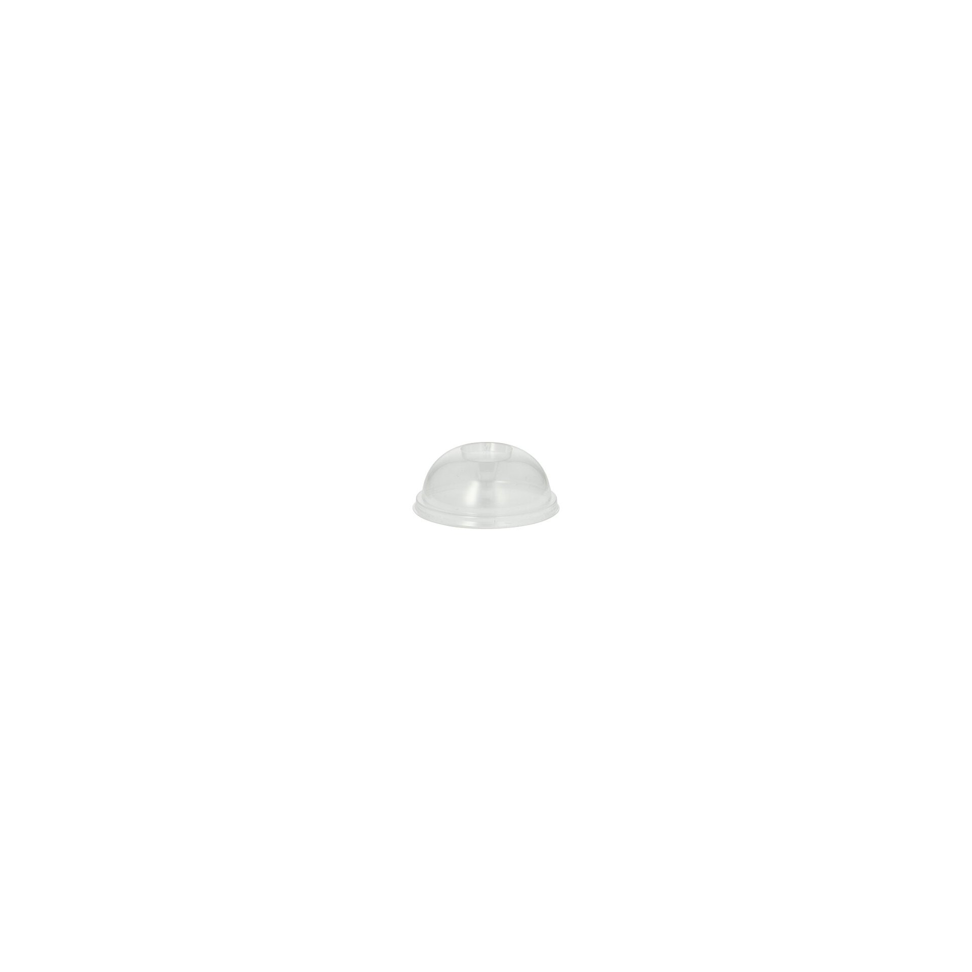 Dom-Deckel, PLA "pure" rund Ø 9,5 cm · 4,5 cm glasklar ohne Lochung