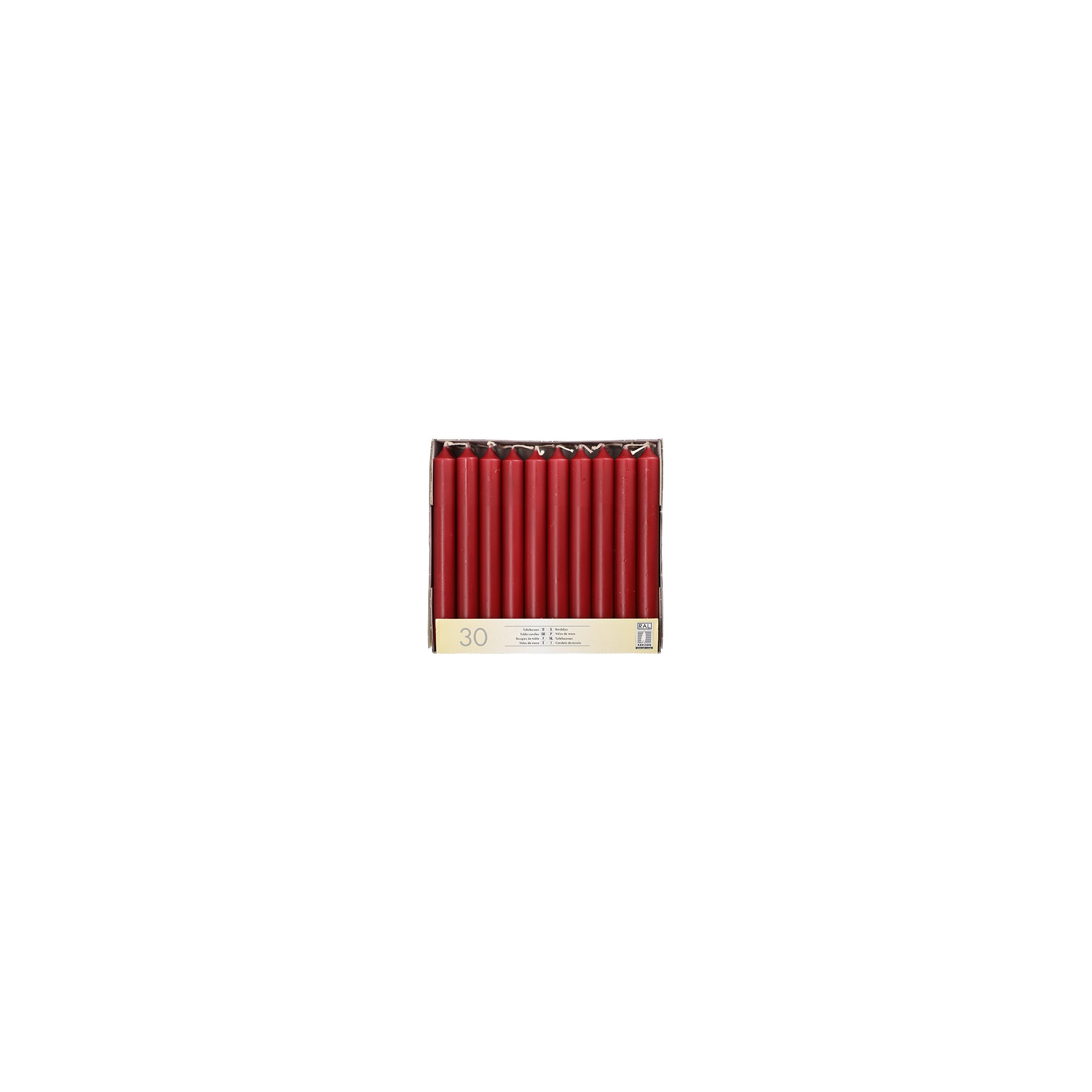 Tafelkerzen Ø 2,1 cm · 19,6 cm bordeaux Tafelkerzen Ø 2,1 cm · 19,6 cm bordeaux