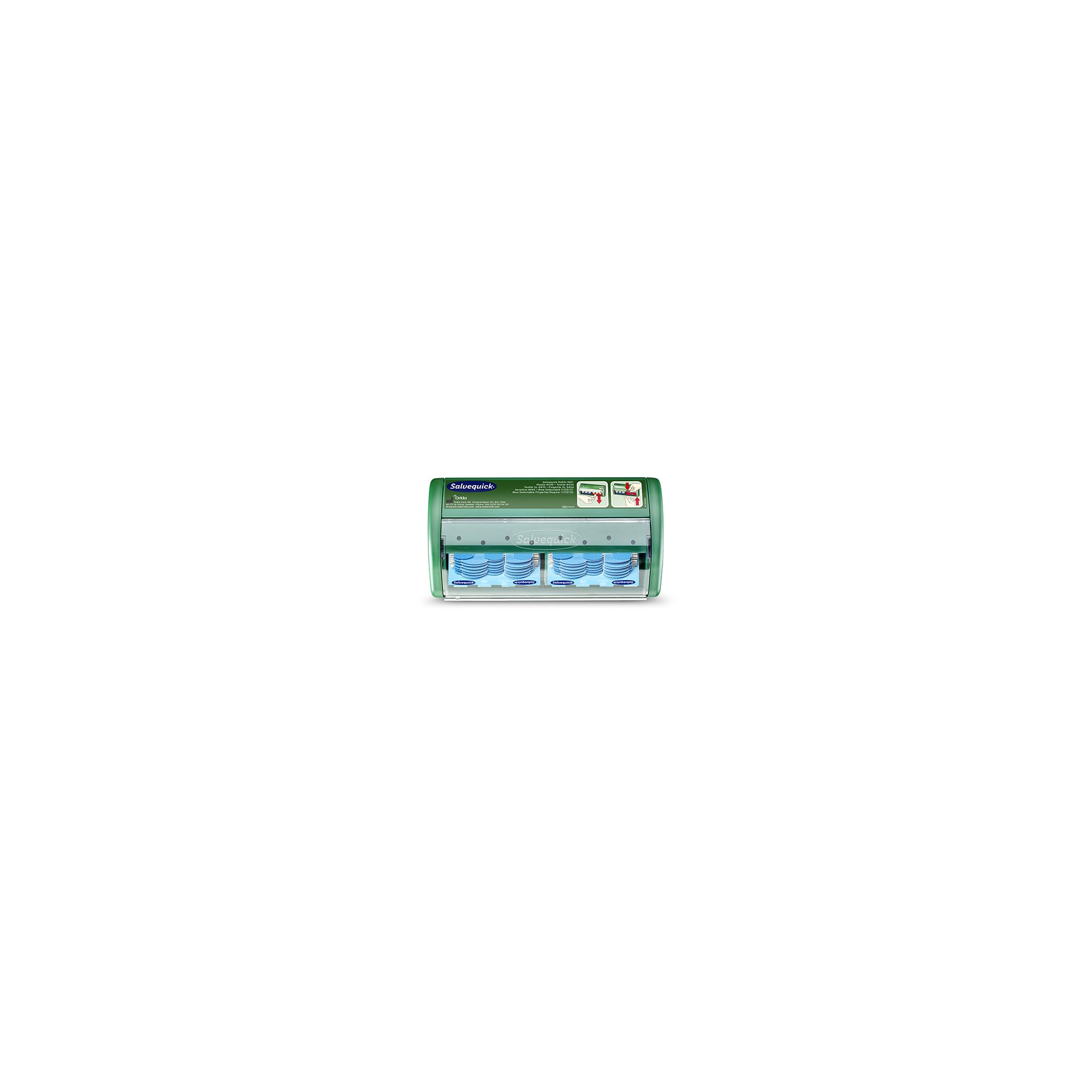 "Cederroth" Salvequick, Pflasterspender Detectable 11,4 cm x 22,6 cm x 5,4 cm blau "Cederroth" Salvequick, Pflasterspender Detectable 11,4 cm x 22,6 cm x 5,4 cm blau