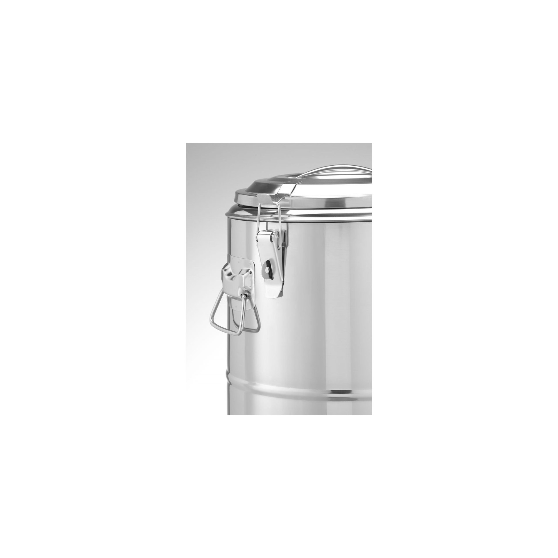 Isolierter tragbarer Behälter, Kitchen Line, 19L, Silber, ⌀350x(H)400mm Isolierter tragbarer Behälter, Kitchen Line, 19L, Silber, ⌀350x(H)400mm