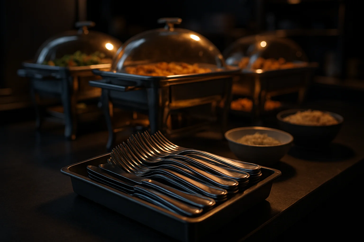 Catering Besteckset, stapelbar und für Großveranstaltungen