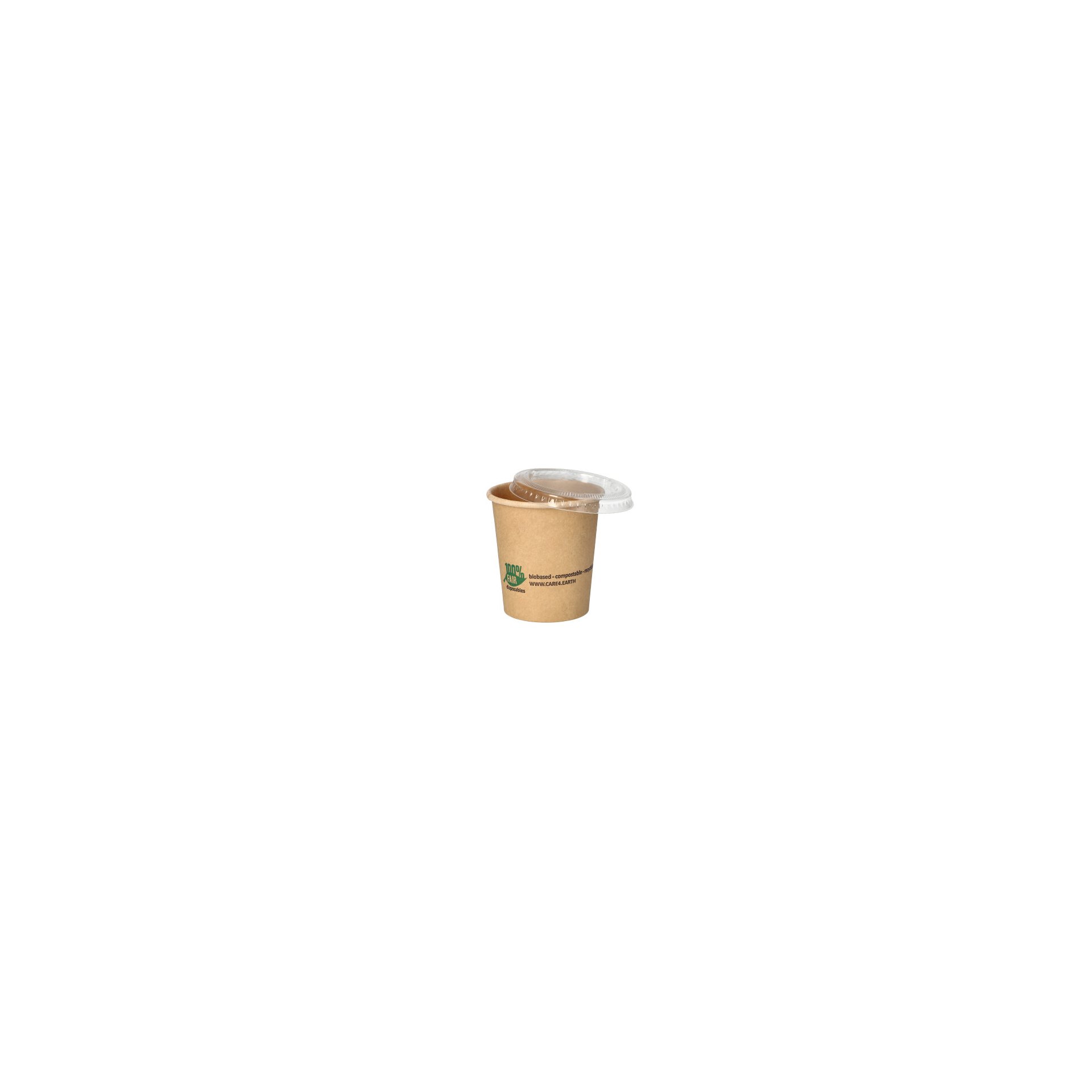 Portionsbecher, Pappe 120 ml Ø 6 cm · 6,6 cm braun Portionsbecher, Pappe 120 ml Ø 6 cm · 6,6 cm braun
