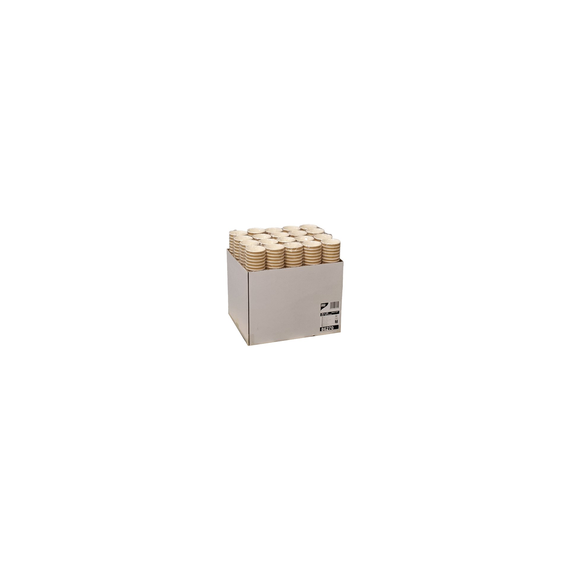 papstar-86270-trinkbecher-pappe-0-2l-8cm-9cm-natur-ripple-wall-4 Trinkbecher, Pappe 0,2 l Ø 8 cm · 9 cm natur Ripple Wall
