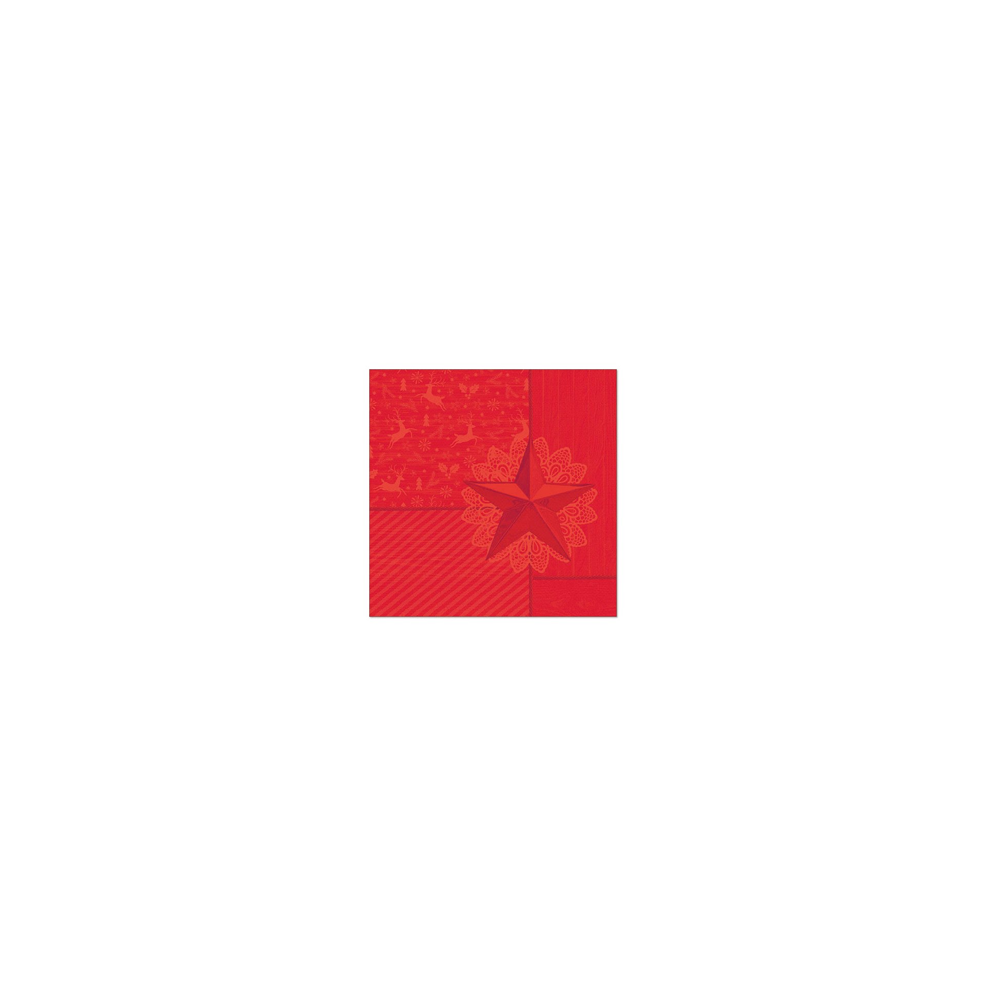 Servietten "ROYAL Collection" 1/4-Falz 40 cm x 40 cm rot "Rising Star"
