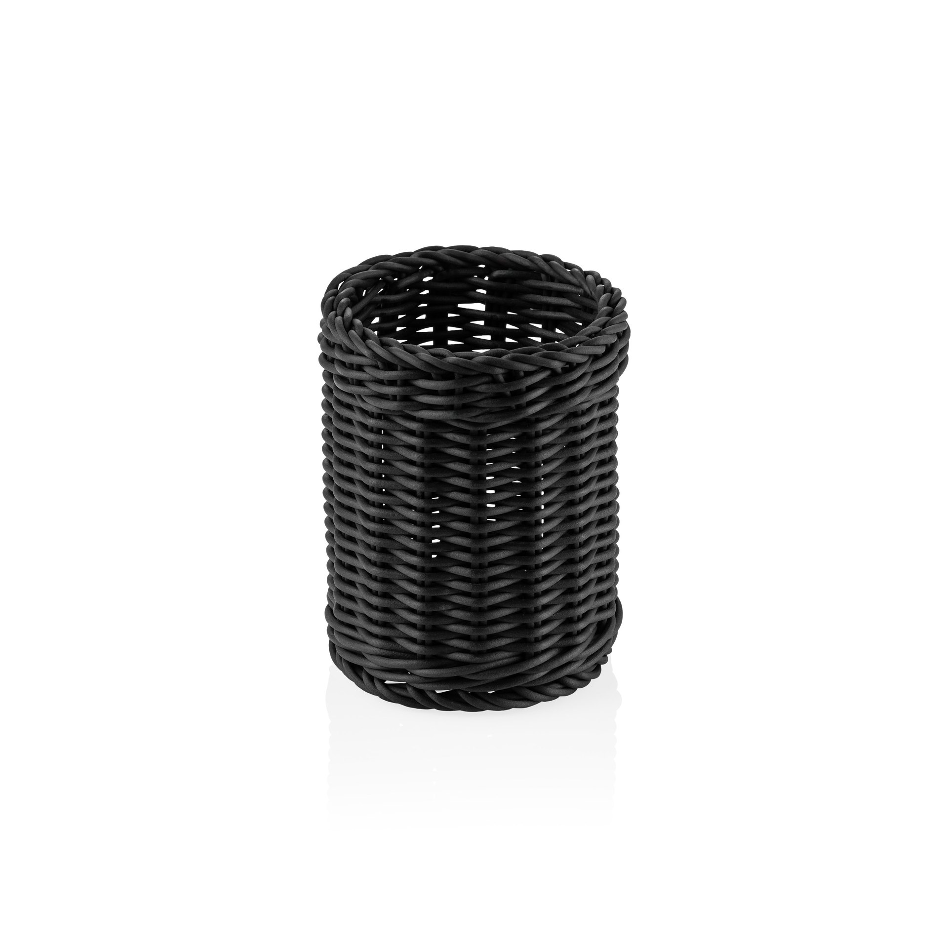 Besteckkorb Ø 12 cm, (H) 15 cm, schwarz Besteckkorb Ø 12 cm, (H) 15 cm, schwarz