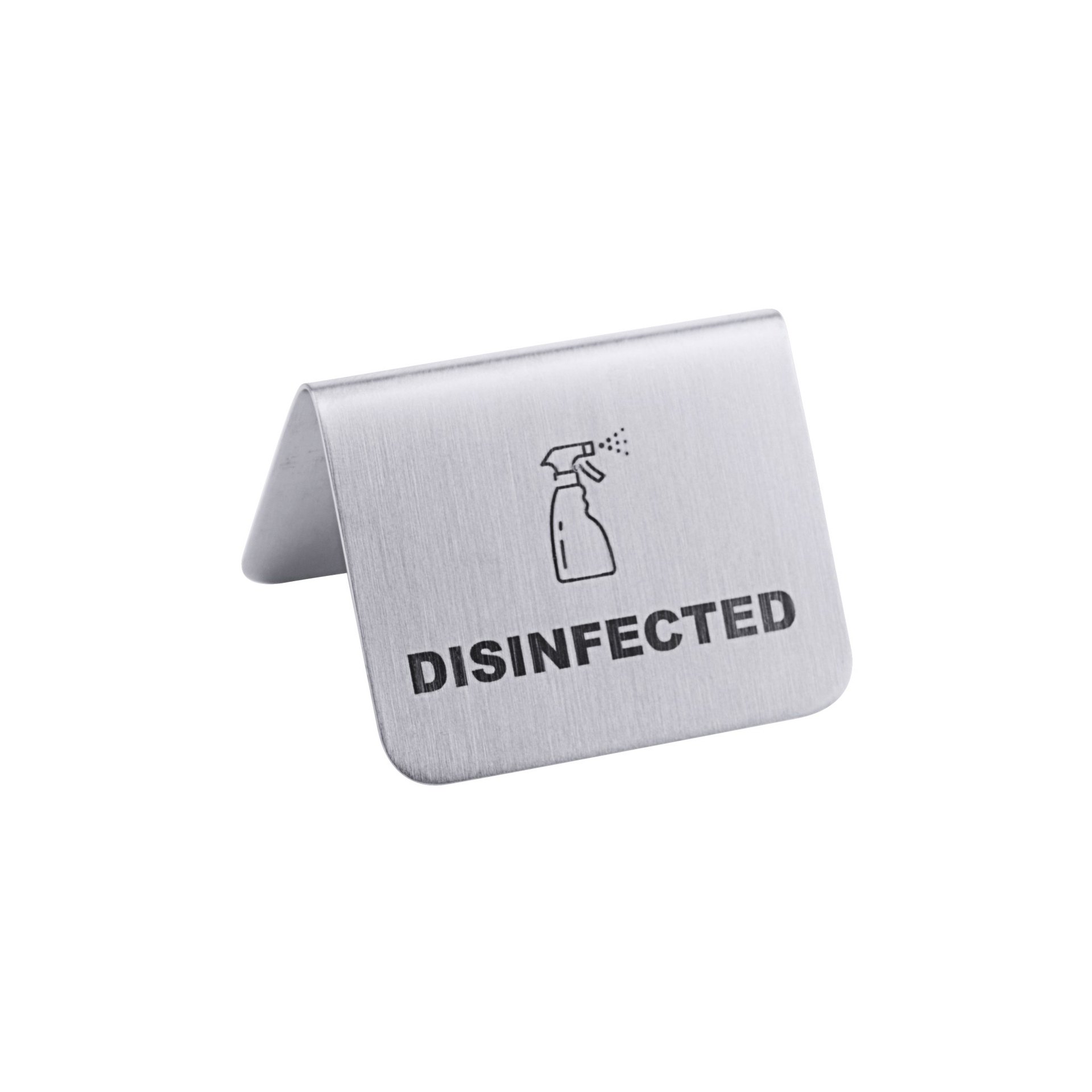 Aufsteller DESINFIZIERT disinfected Aufsteller DESINFIZIERT disinfected