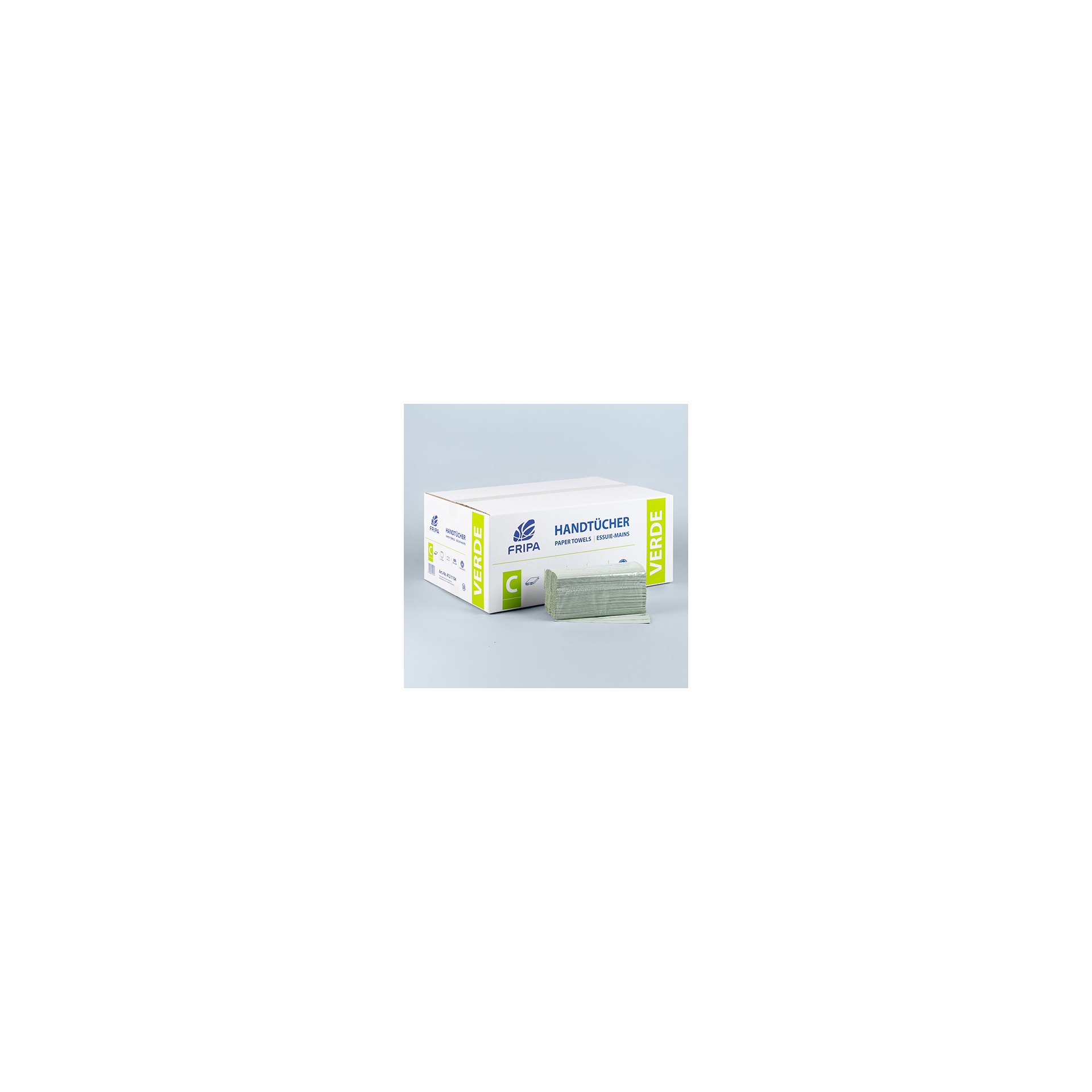 Blatt Handtuchpapier C-Falz 33 cm x 25 cm grün 1-lagig (20 x 180) Blatt Handtuchpapier C-Falz 33 cm x 25 cm grün 1-lagig (20 x 180)