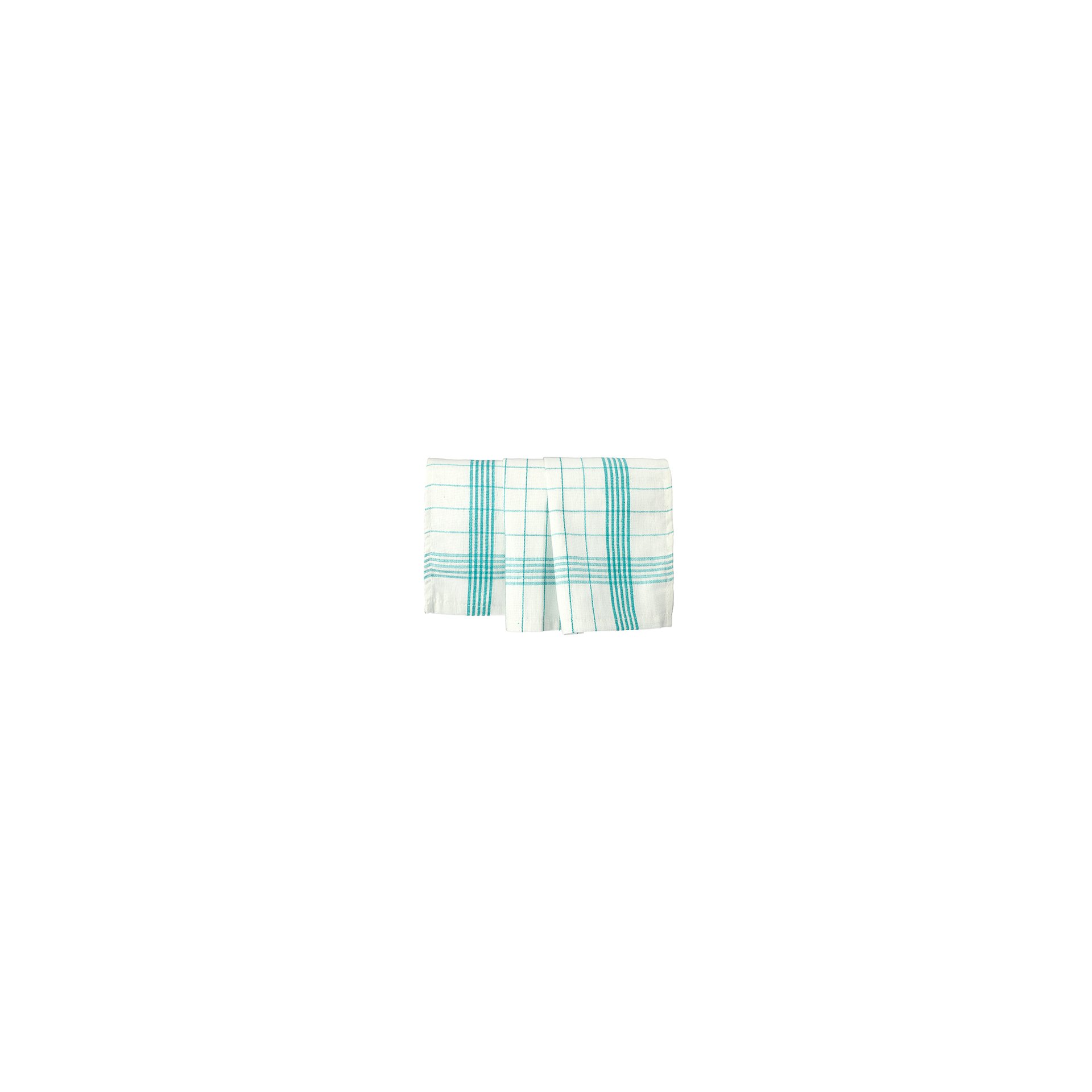Geschirrtücher 70 cm x 50 cm weiss/blau "Baumwolle"