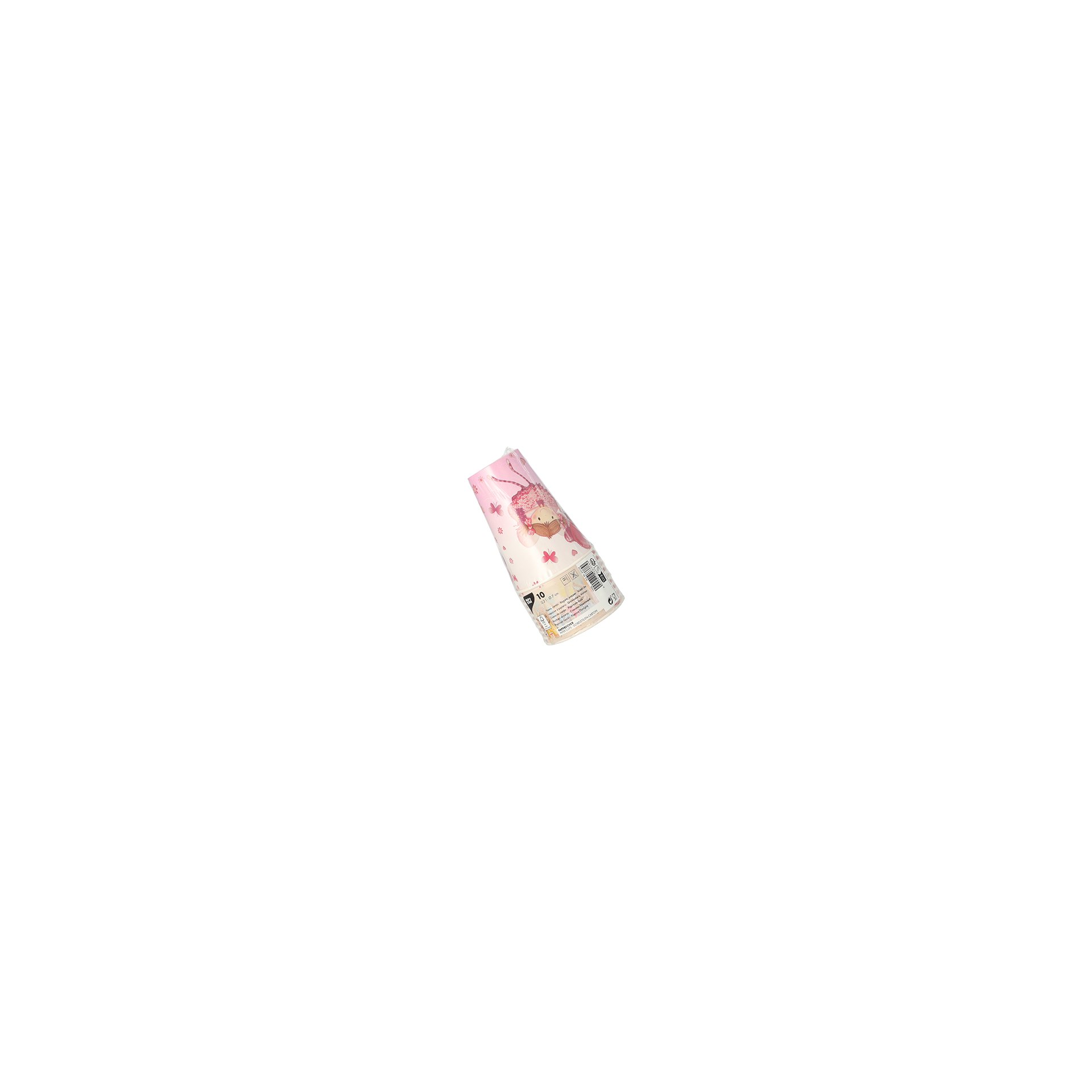 Trinkbecher, Pappe 0,2 l Ø 7 cm · 9,7 cm lila "Little Dancer" Trinkbecher, Pappe 0,2 l Ø 7 cm · 9,7 cm lila "Little Dancer"