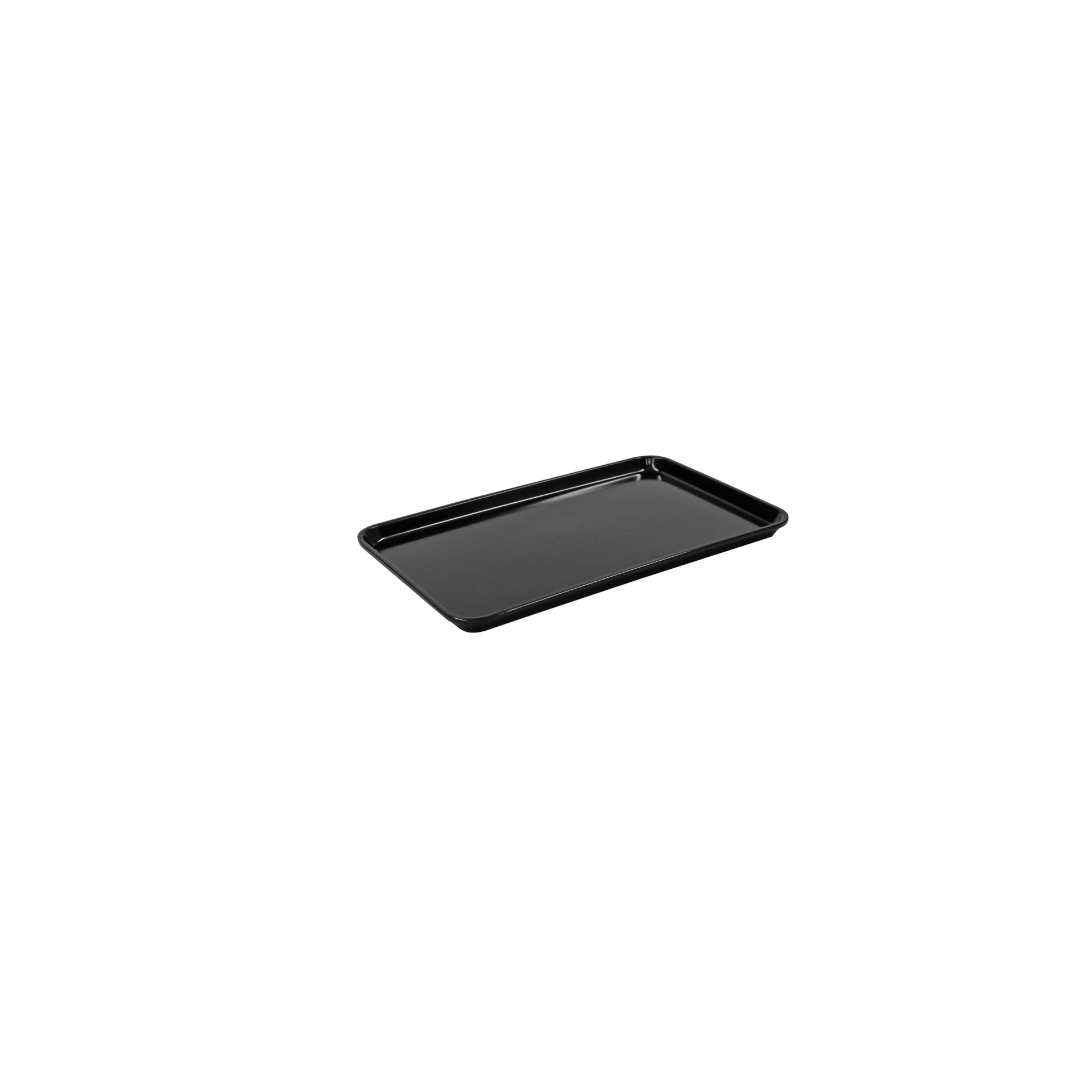 Auslagentablett aus Melamin schwarz, 300 x 190 x 17 mm Auslagentablett aus Melamin schwarz, 300 x 190 x 17 mm
