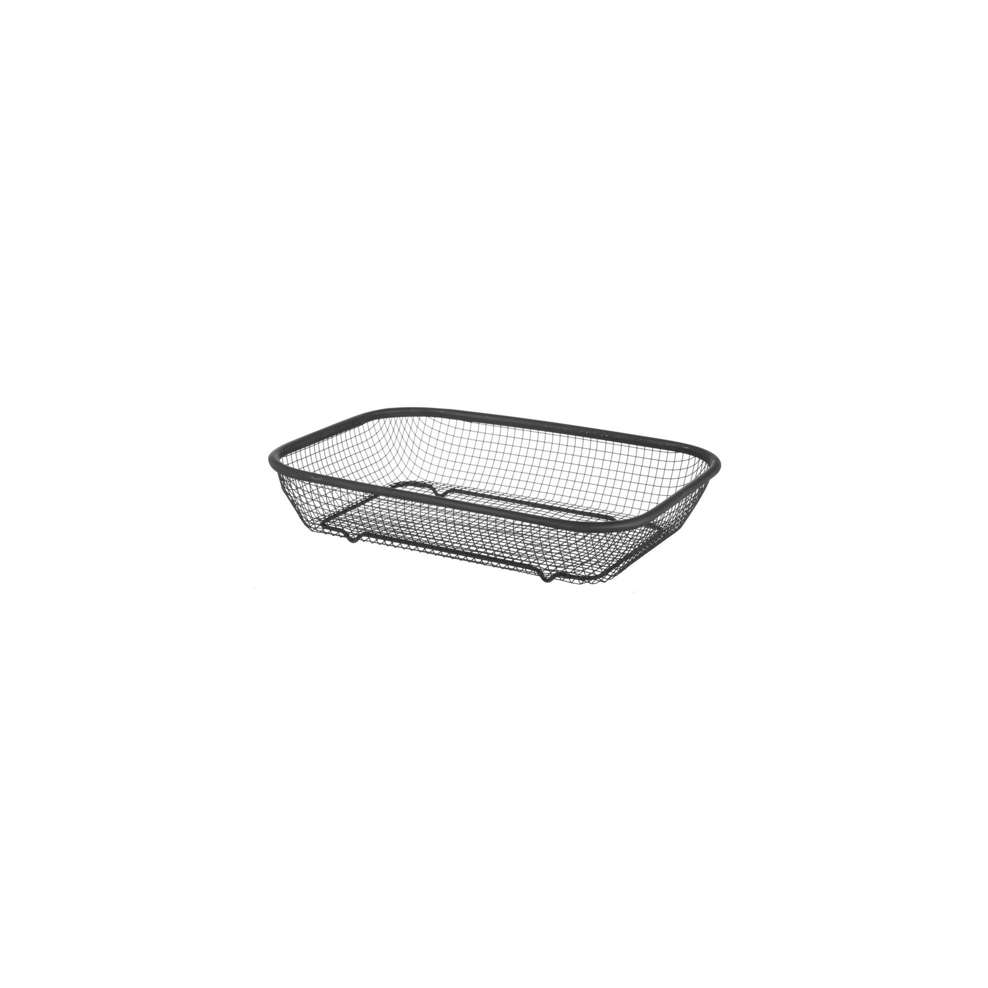 Servierkorb, schwarz, 295x220x(H)60mm