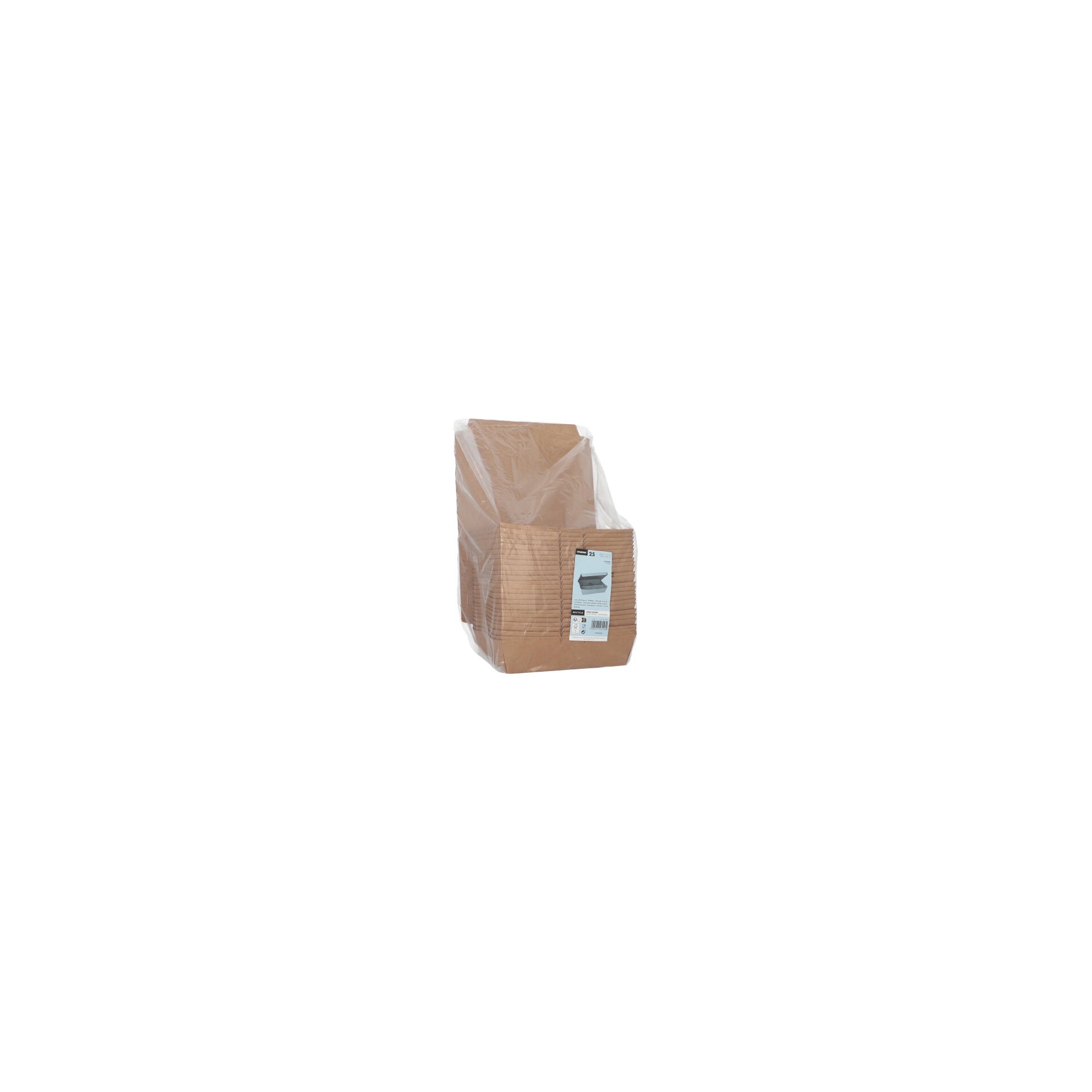 Lunchboxen, Pappe 3-geteilt 600 ml 5 cm x 14,8 cm x 18,3 cm braun Lunchboxen, Pappe 3-geteilt 600 ml 5 cm x 14,8 cm x 18,3 cm braun