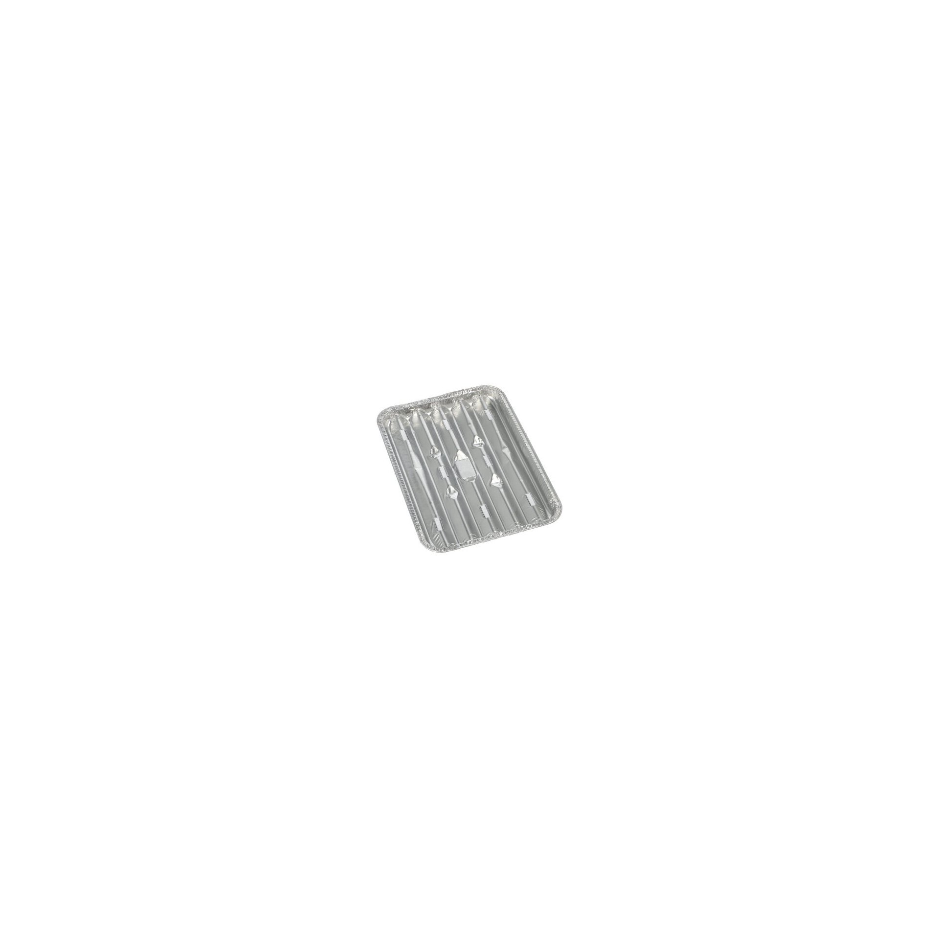 Grillschalen, Alu eckig 1,4 cm x 16,3 cm x 22,7 cm