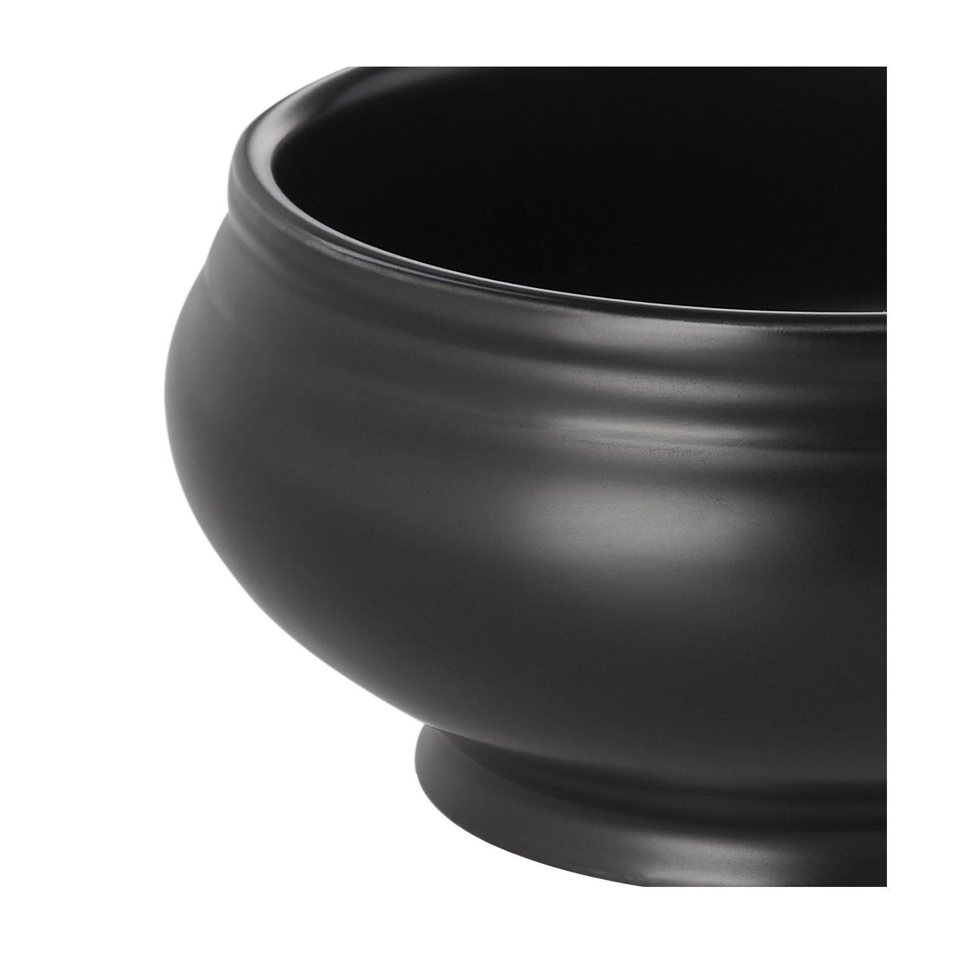 Terrine, 0,5 ltr., Ø 12,5 cm, schwarz matt, Porzellan Terrine, 0,5 ltr., Ø 12,5 cm, schwarz matt, Porzellan