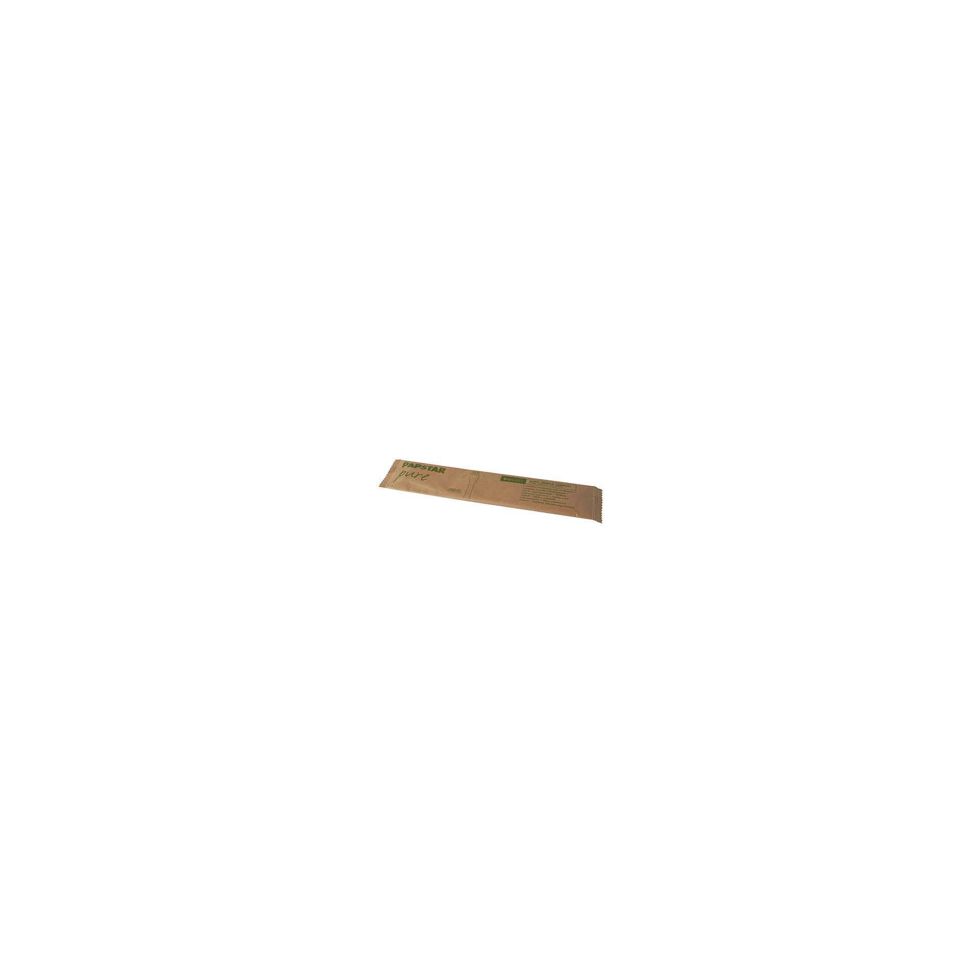 Gabeln, Holz "pure" 16 cm einzeln verpackt in Papierbeutel Gabeln, Holz "pure" 16 cm einzeln verpackt in Papierbeutel