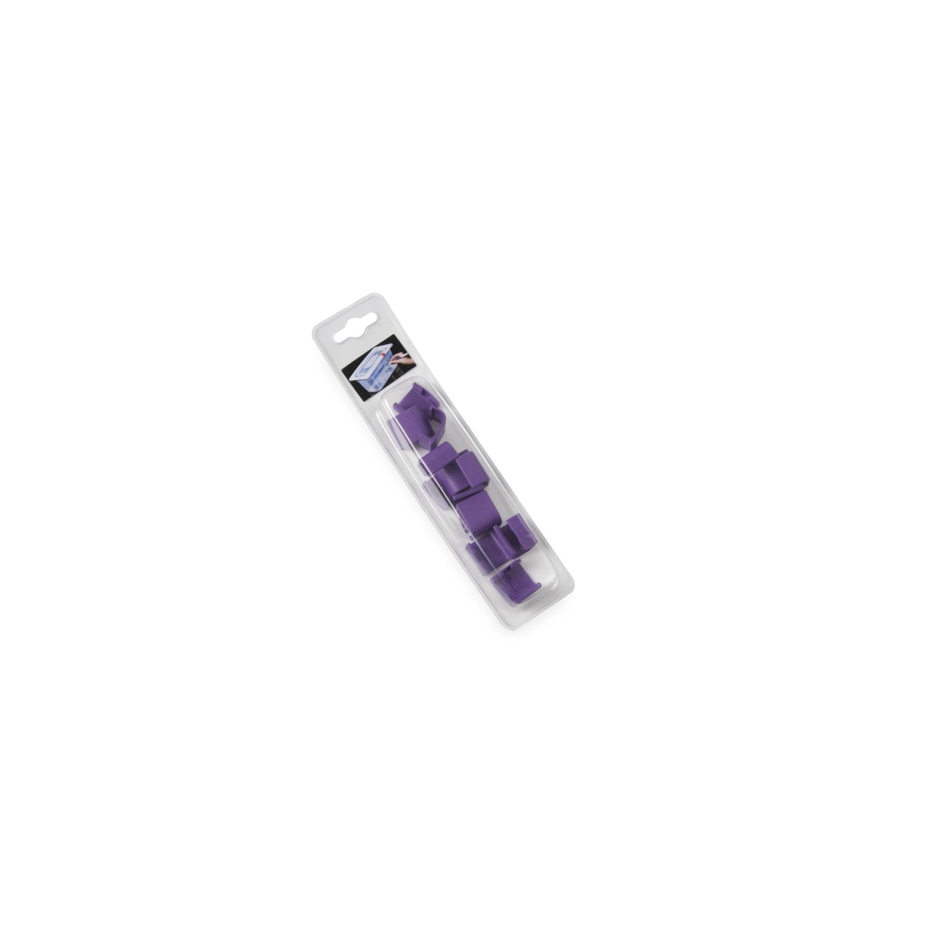 Farbcodierungsclips für HACCP-Aufbewahrungsbehälter, Violett, 12 Stk Farbcodierungsclips für HACCP-Aufbewahrungsbehälter, Violett, 12 Stk