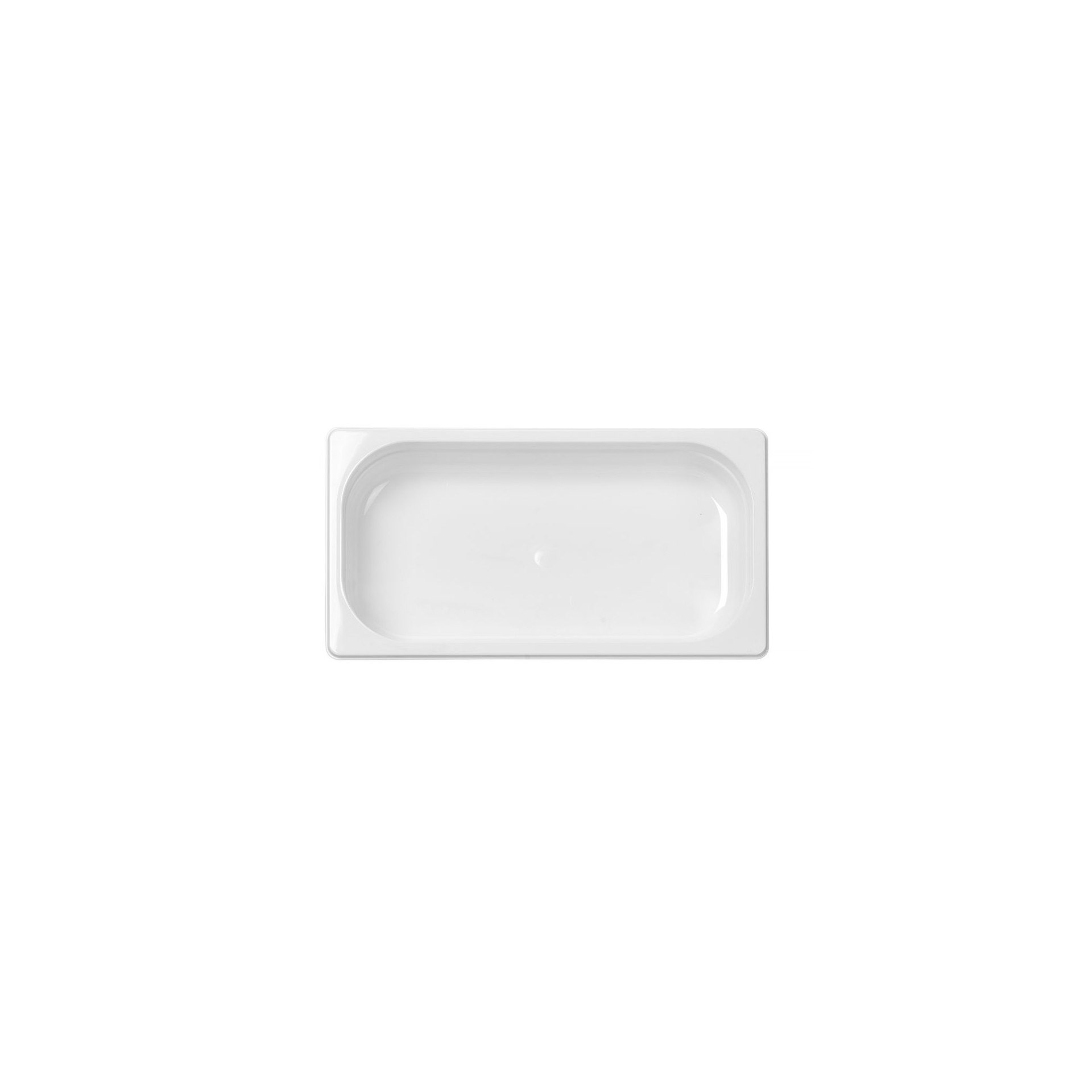 Gastronorm-Behälter 1/3, GN 1/3, 2,5L, Weiß, 325x176x(H)65mm Gastronorm-Behälter 1/3, GN 1/3, 2,5L, Weiß, 325x176x(H)65mm