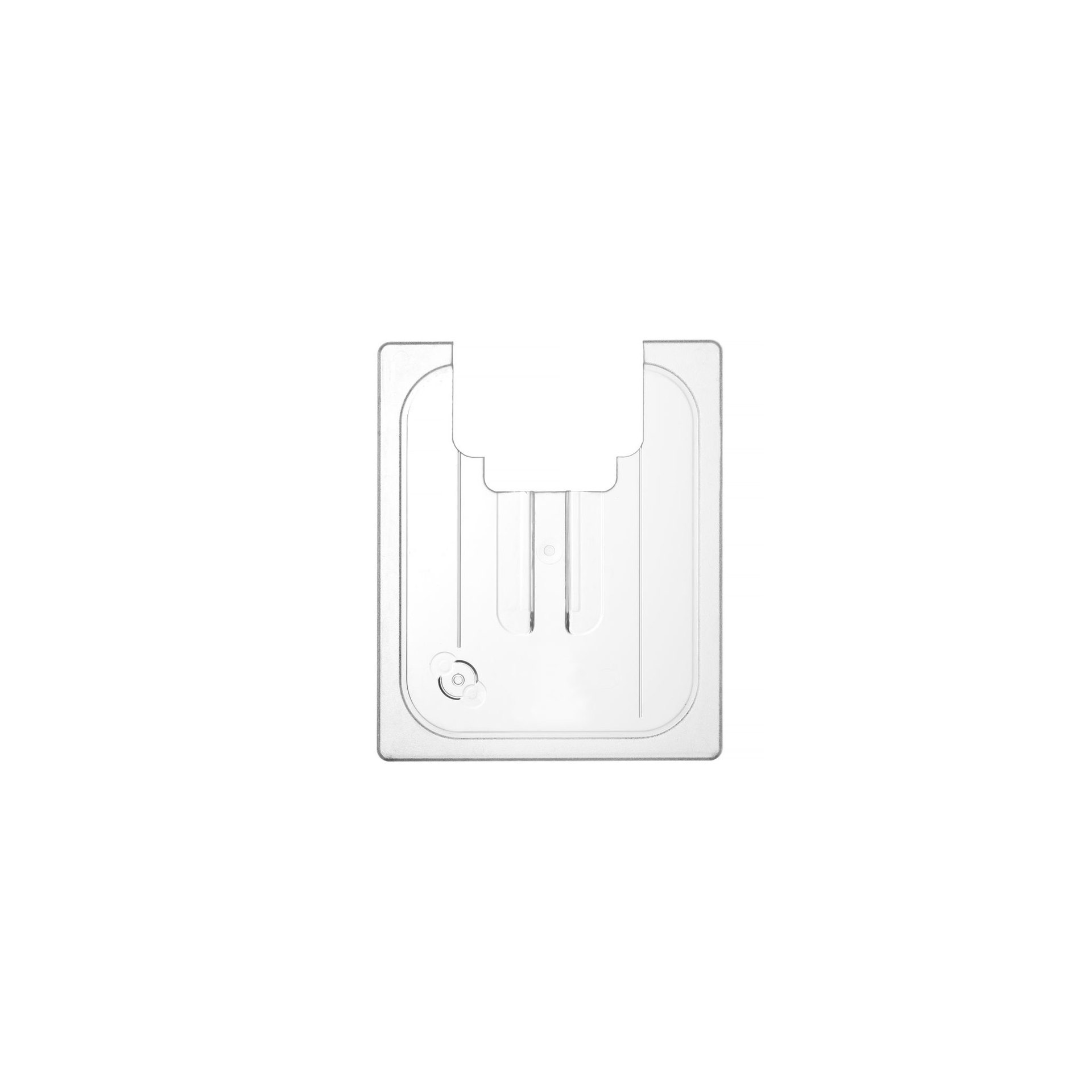 Gastronorm-Deckel mit Sous-Vide-Stab-Aussparung, GN 1/2, Transparent, 265x325mm