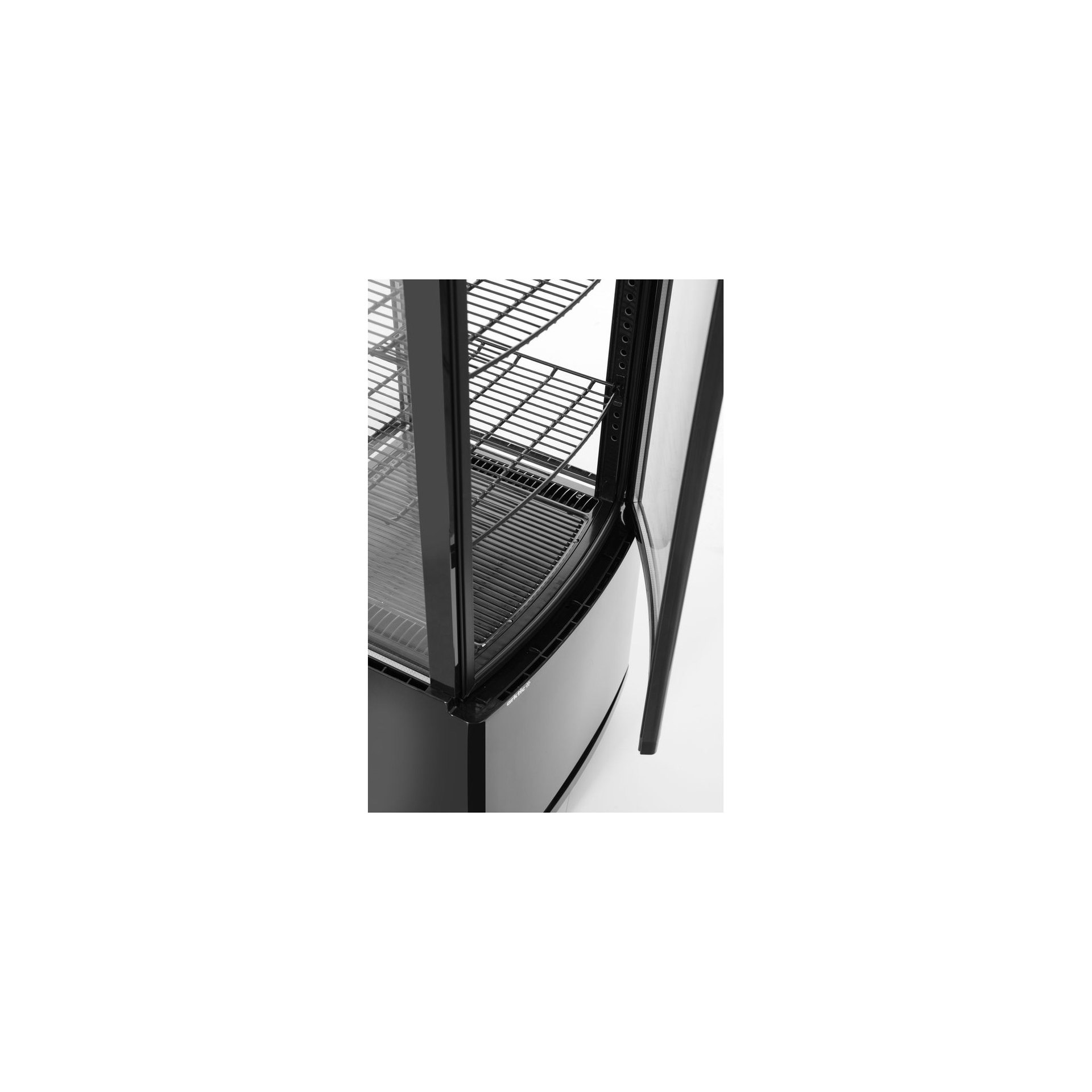 Kühlvitrine 270L, Schwarz
