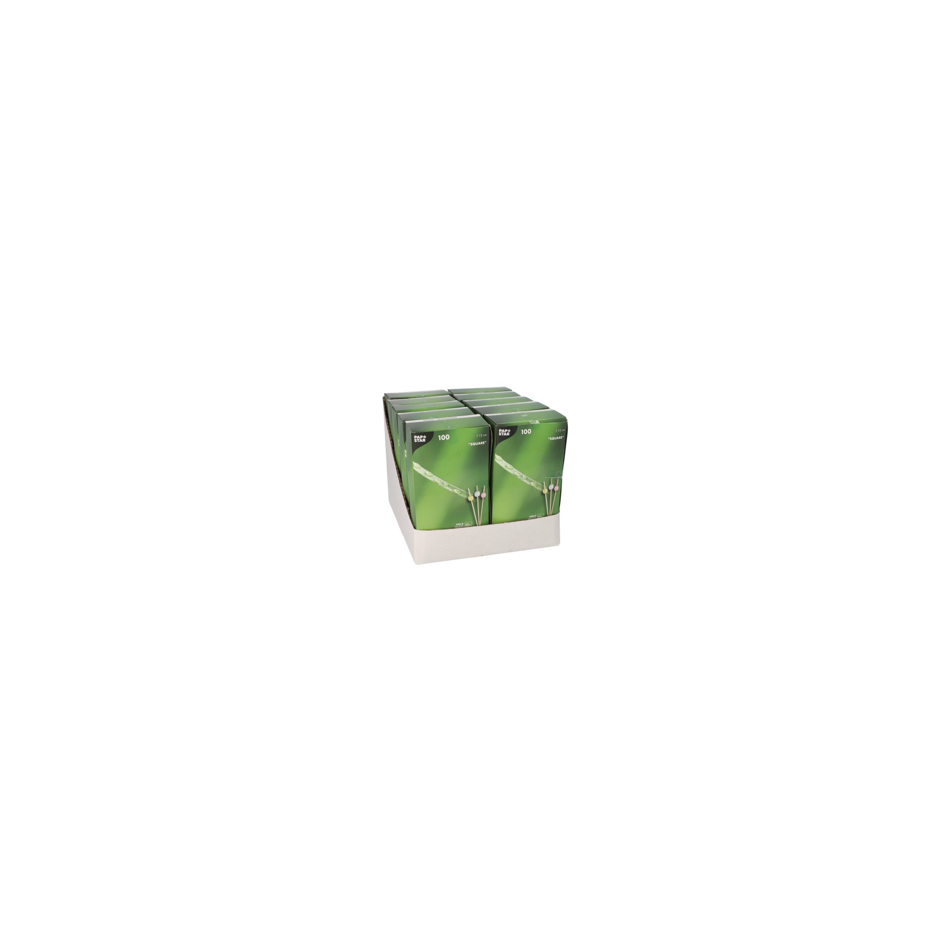 Fingerfood - Picker 12 cm farbig sortiert "Square" Fingerfood - Picker 12 cm farbig sortiert "Square"