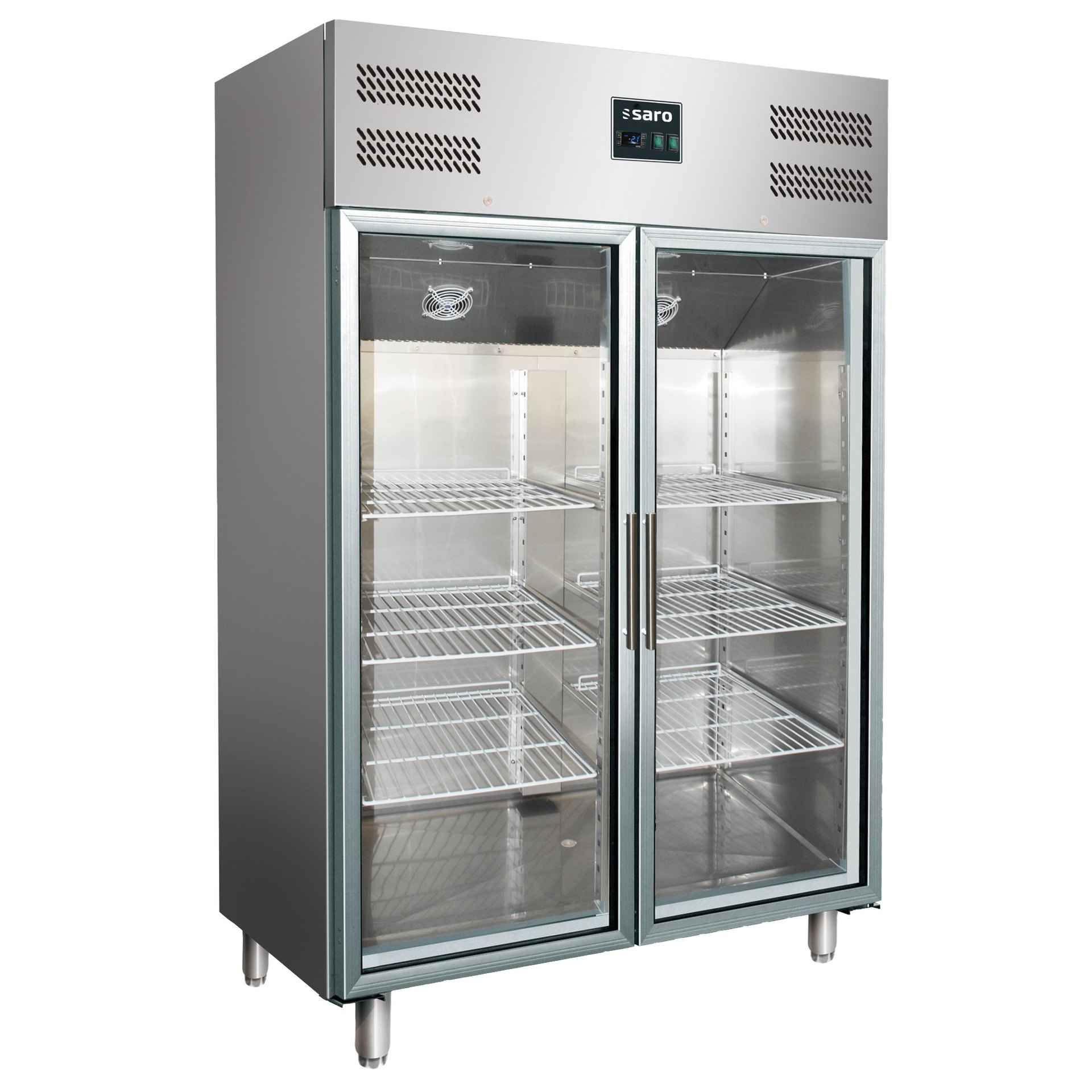 Gewerbekühlschrank mit Glastüren 2/1 GN Gewerbekühlschrank mit Glastüren 2/1 GN