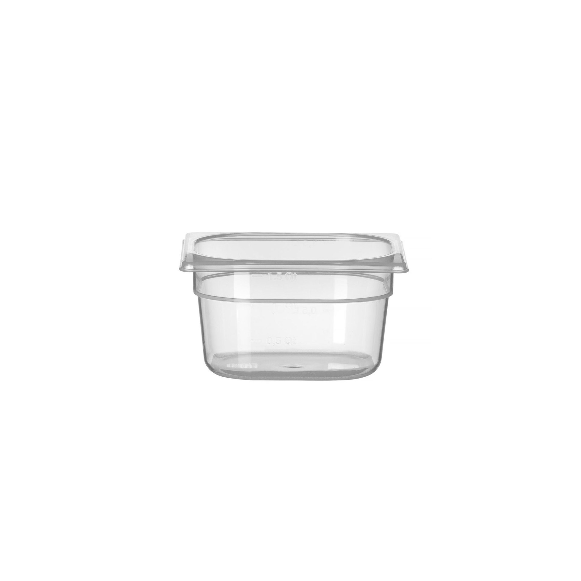 Gastronorm-Behälter 1/6, Profi Line, GN 1/6, 1,6L, Transparent, 176x162x(H)100mm Gastronorm-Behälter 1/6, Profi Line, GN 1/6, 1,6L, Transparent, 176x162x(H)100mm