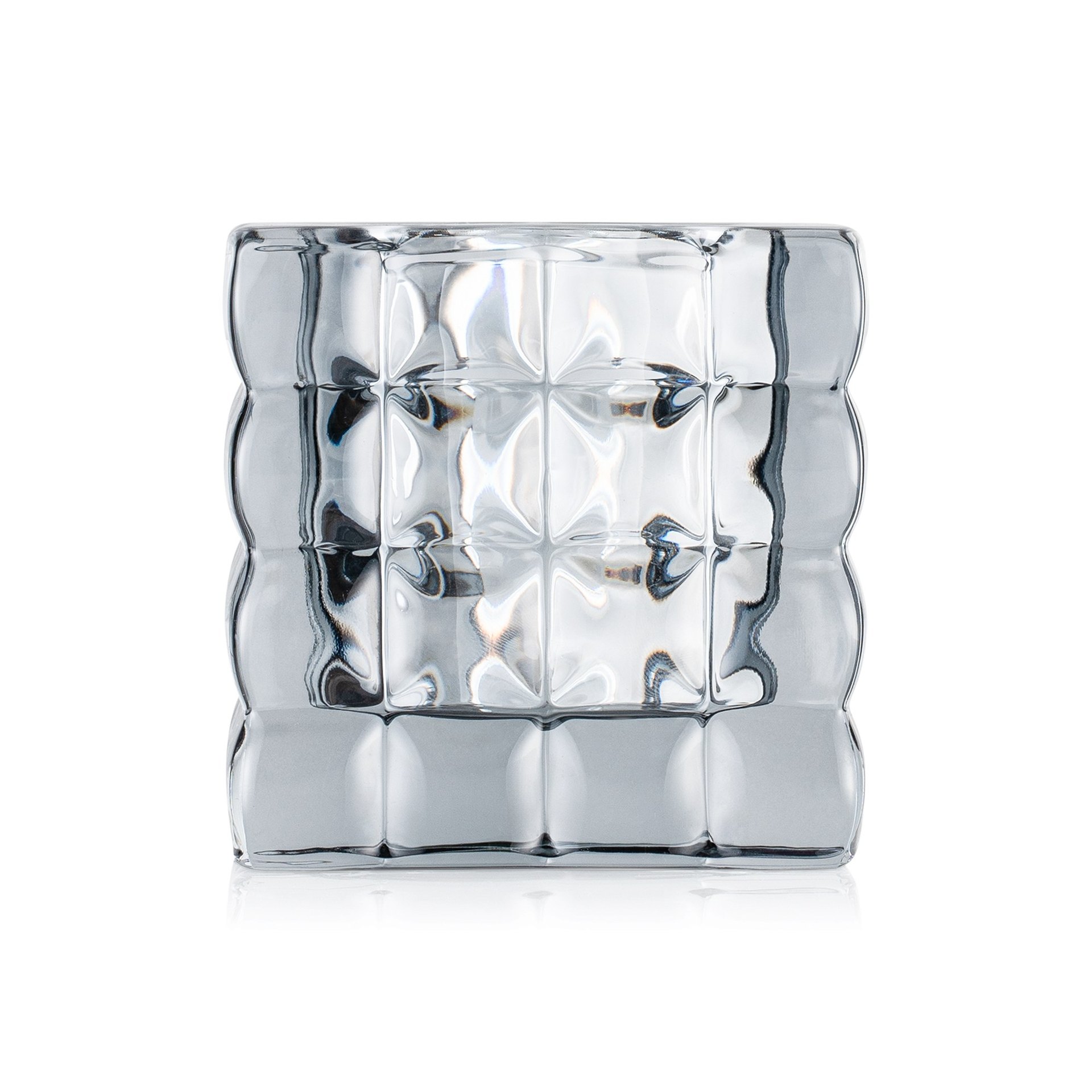 Cube Smoke Grey YUYU, 8 x 8 x 8 cm