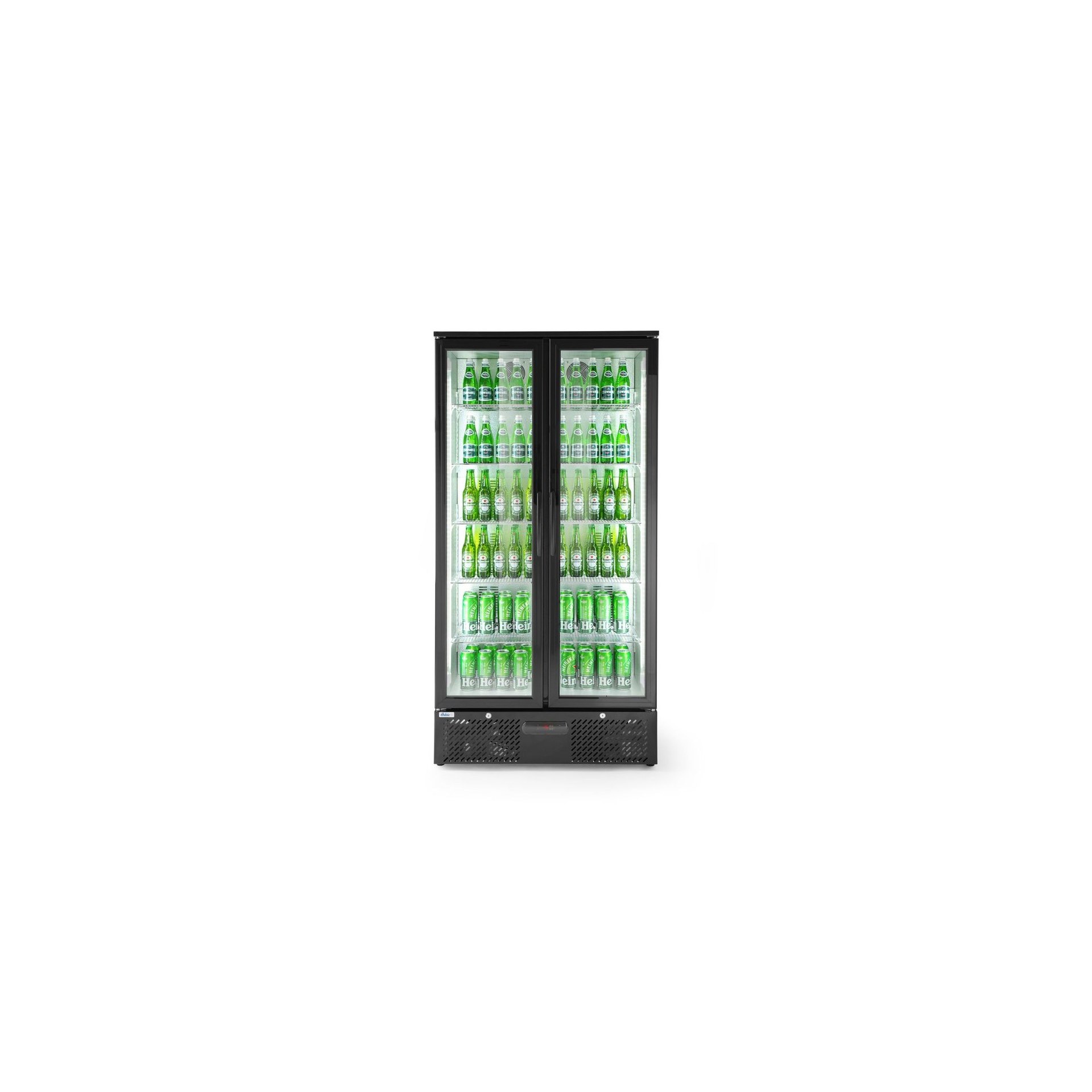 Kühlschrank mit doppelter Tür auf der Rückseite, 384L, Schwarz Kühlschrank mit doppelter Tür auf der Rückseite, 384L, Schwarz