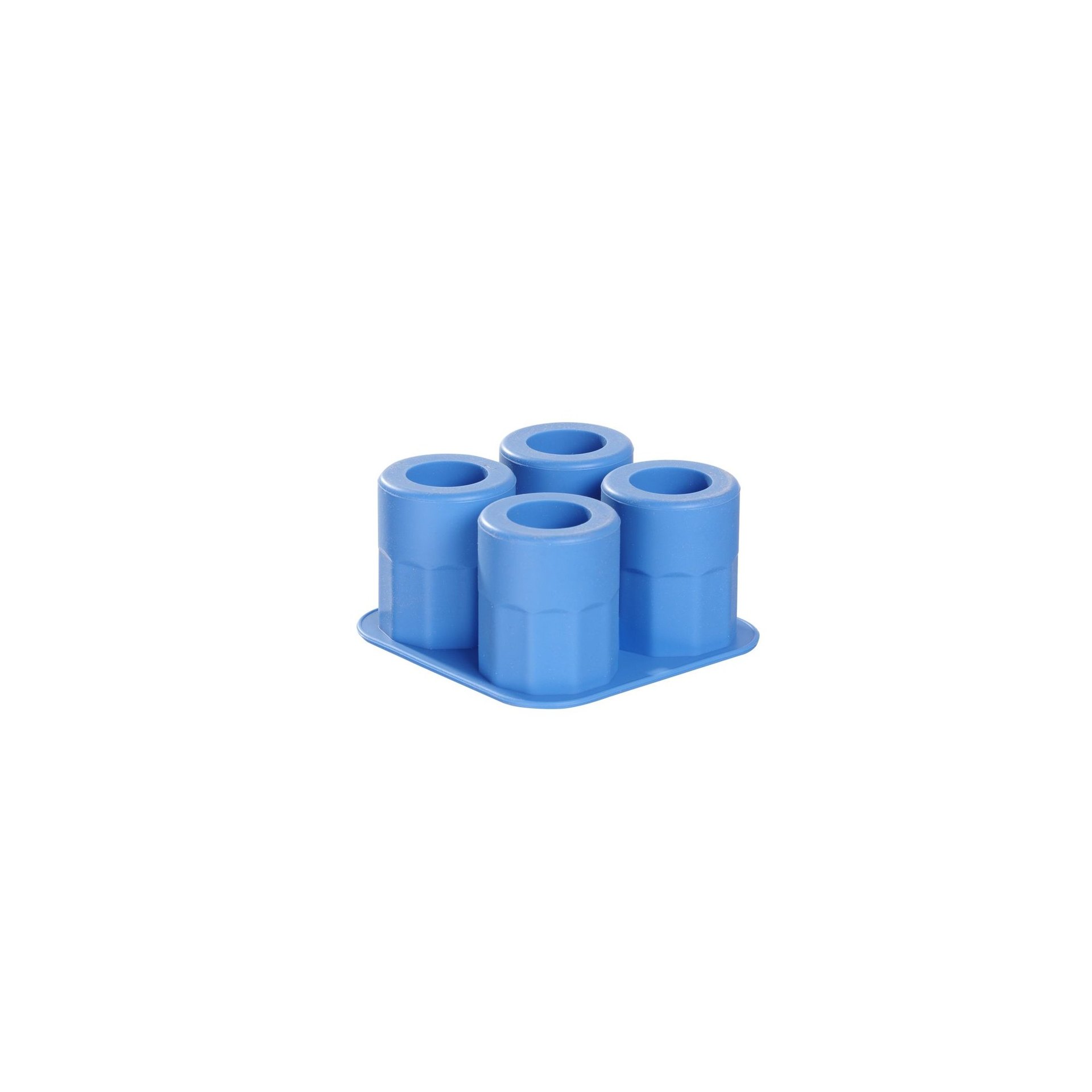 Eiswürfelform, Shotglas, BarUp, Blau, 122x122x(H)60mm