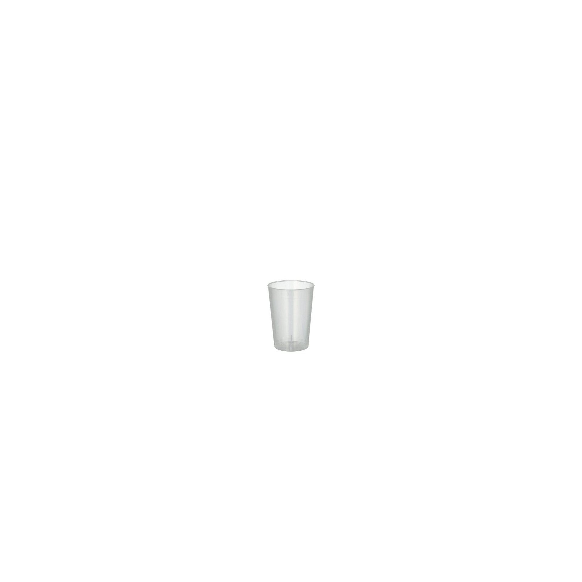 Mehrweg-Trinkbecher PP 0,1 l Ø 5,2 cm · 7,4 cm transluzent