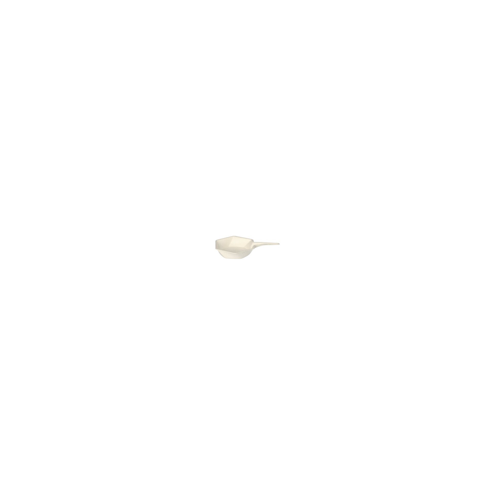 Fingerfood - Schalen Zuckerrohr "pure" 15 ml 1,5 cm x 9,5 cm x 6,3 cm weiss "Hexagon"