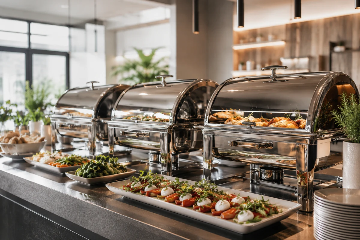 Cateringbedarf für Ausgabe und Buffet