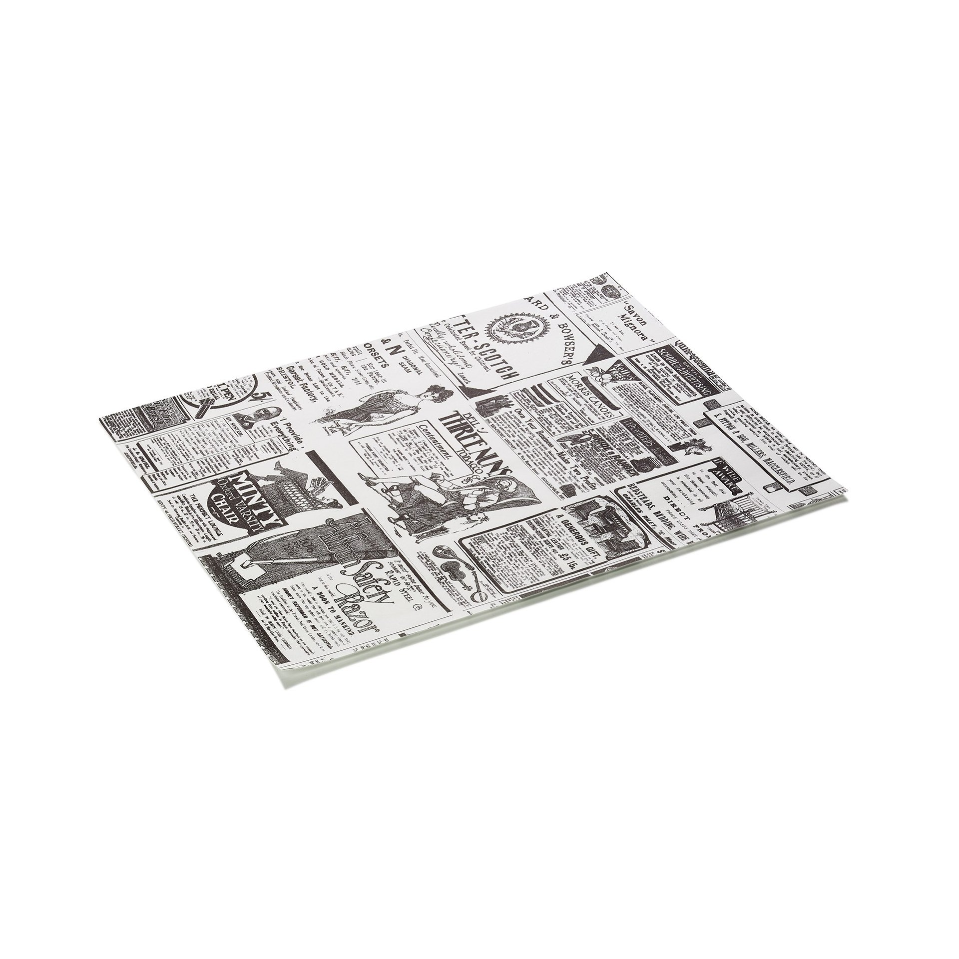 Burgerpapier Times White Set WRAP & GO, 28 x 34 cm, Set á 1000 Stück, Fettpapier