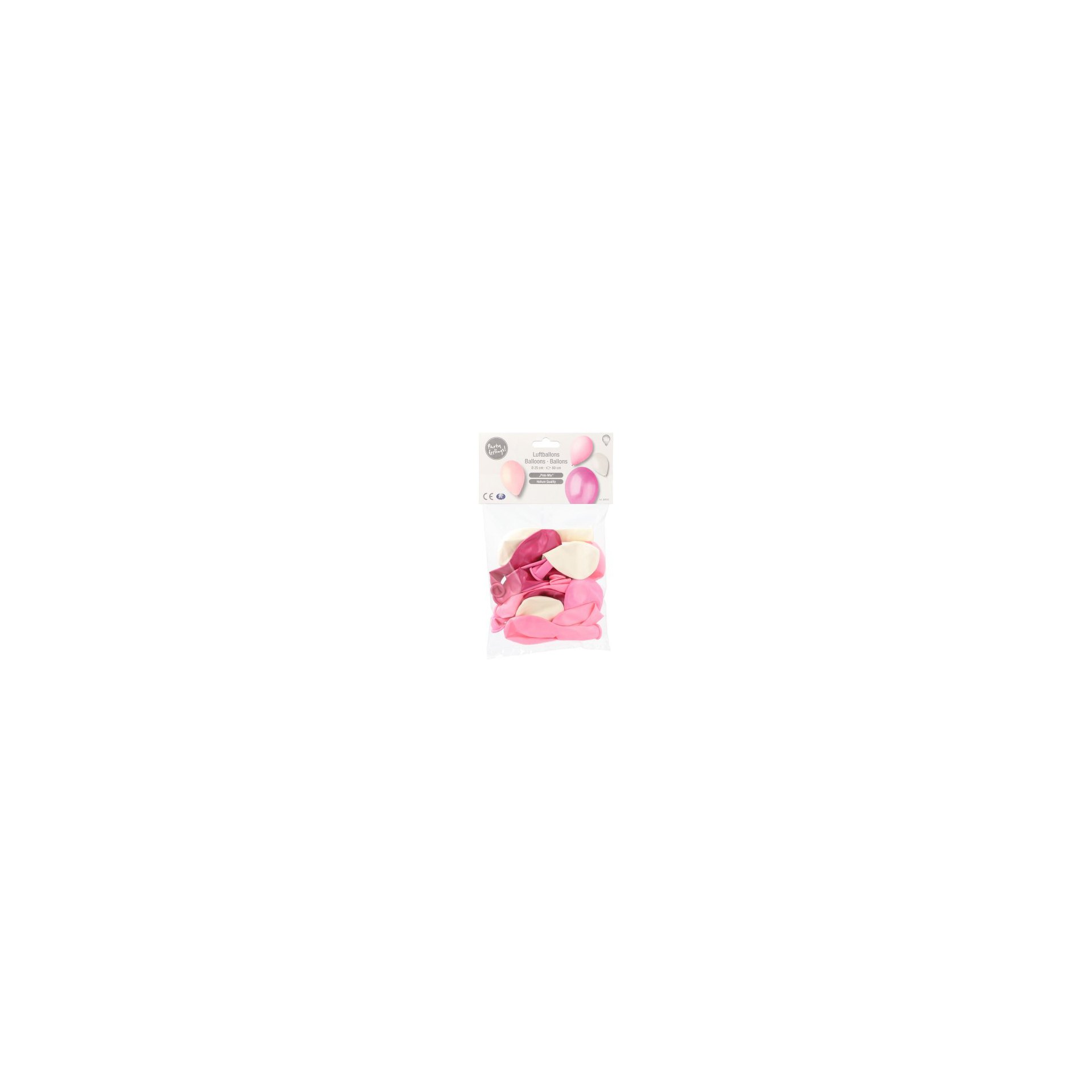Luftballons Ø 25 cm farbig sortiert "Pink-Mix" Luftballons Ø 25 cm farbig sortiert "Pink-Mix"