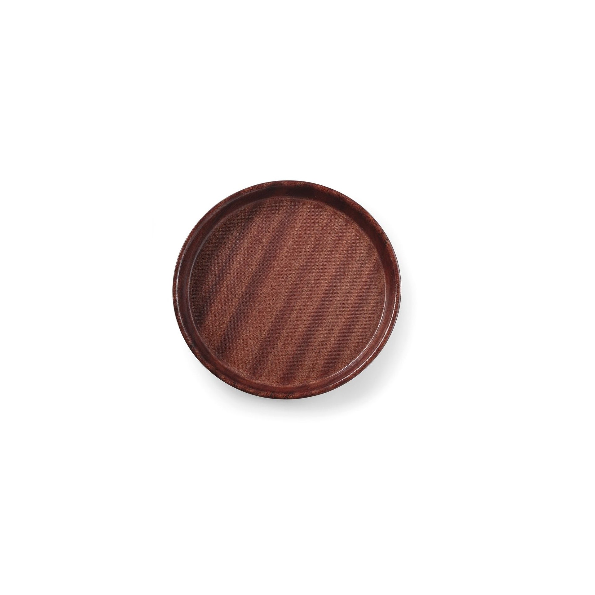 Serviertablett in Holzoptik, rund, AmerBox, Mahagoni, ⌀320x(H)35mm