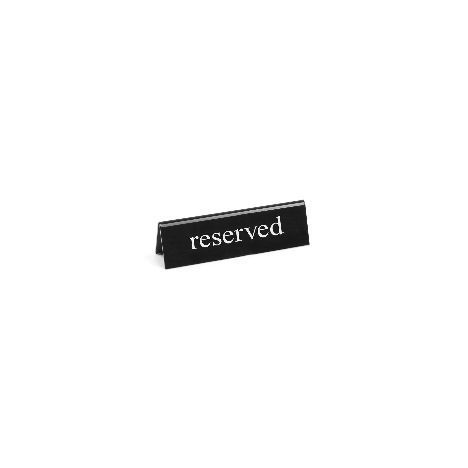 Tischschild Reserviert, reserved, 130x30x(H)38mm