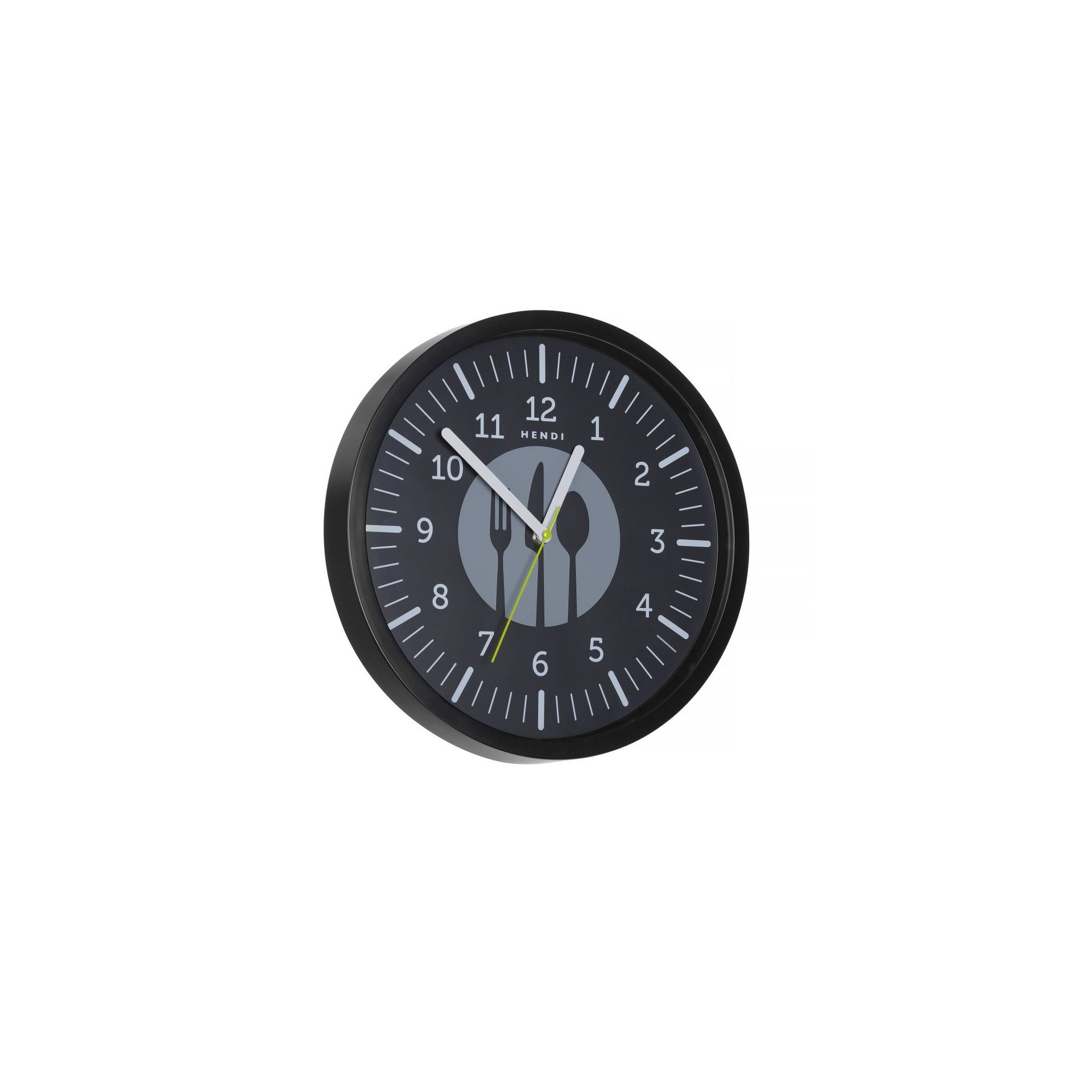 Wanduhr, designed by Robert Bronwasser, Schwarz, ⌀356x(H)45mm Wanduhr, designed by Robert Bronwasser, Schwarz, ⌀356x(H)45mm