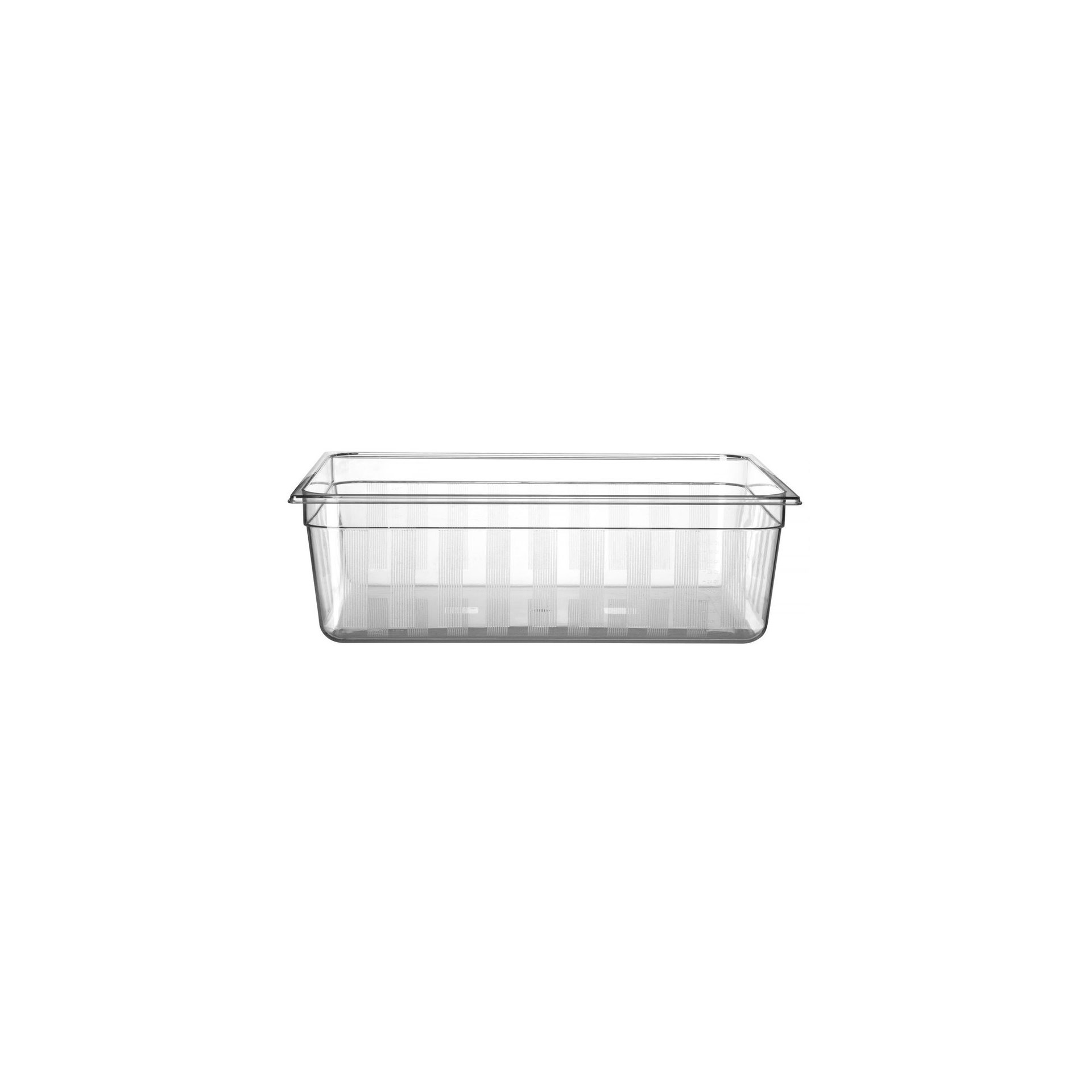 Gastronorm-Behälter 2/1, GN 2/1, 58L, Transparent, 650x530x(H)200mm
