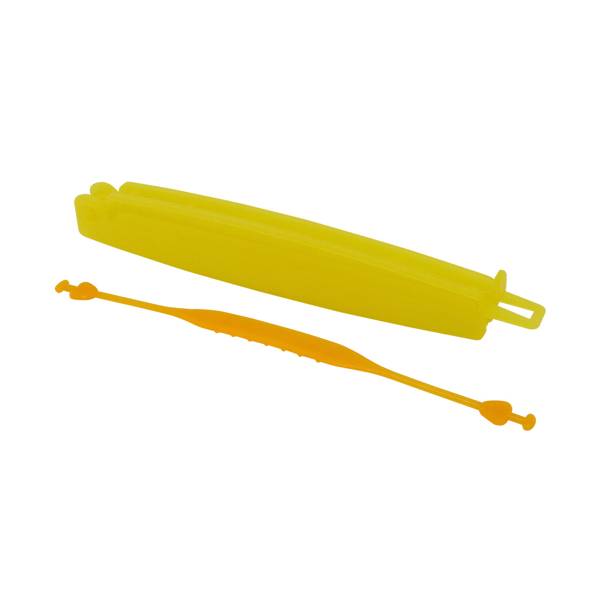 Verschluss-Clip, 285 mm, gelb, mit Griff