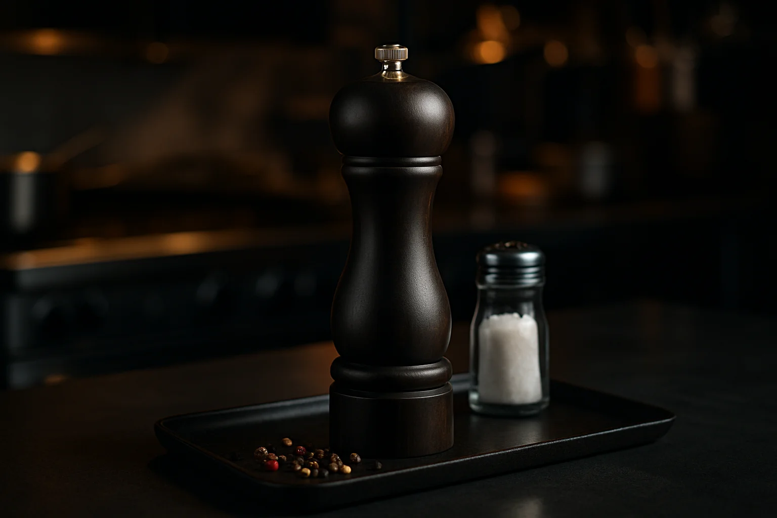 Salz- und Pfeffermühle in professionellem Gastronomie-Setting