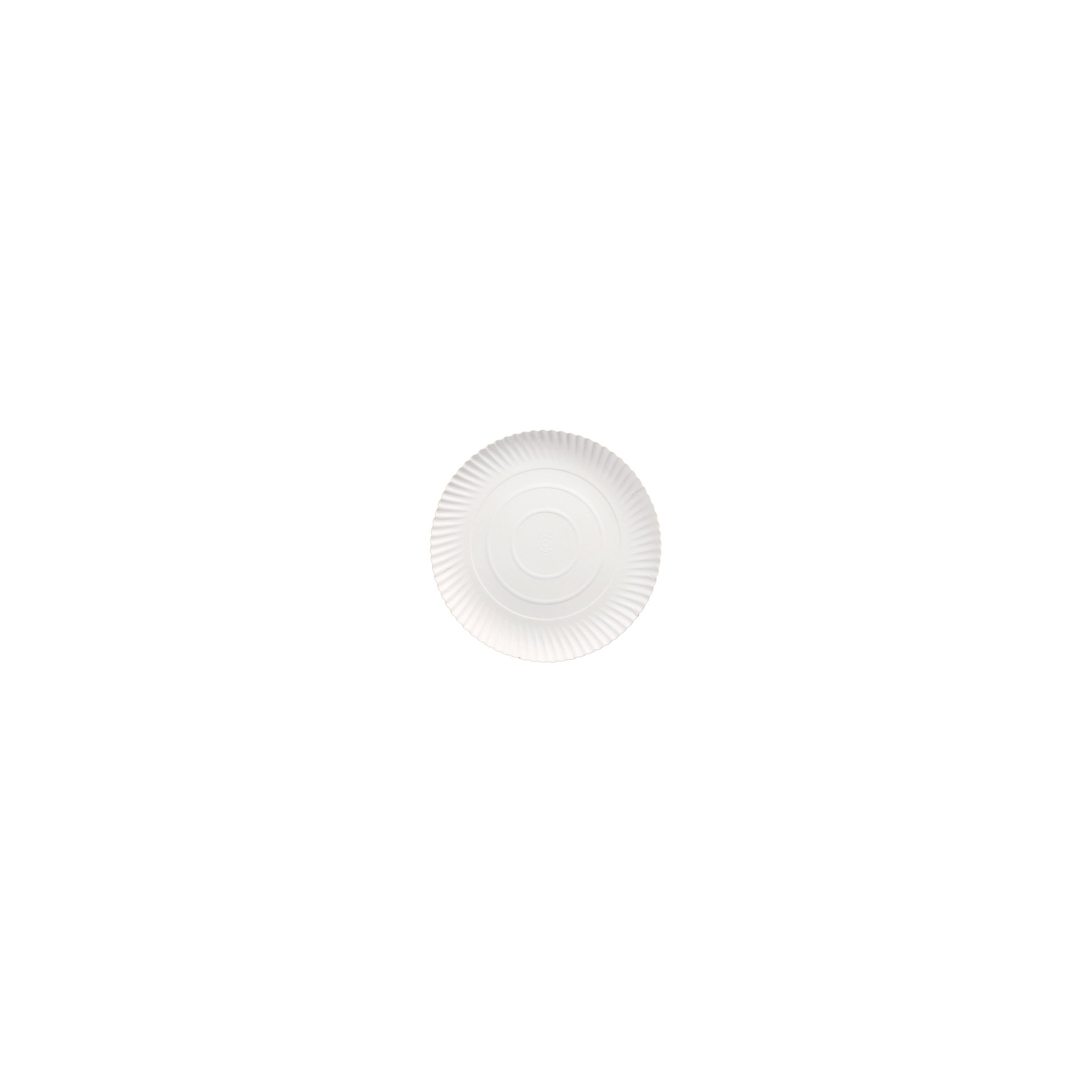 Teller, Pappe "pure" rund Ø 24 cm · 2 cm weiss