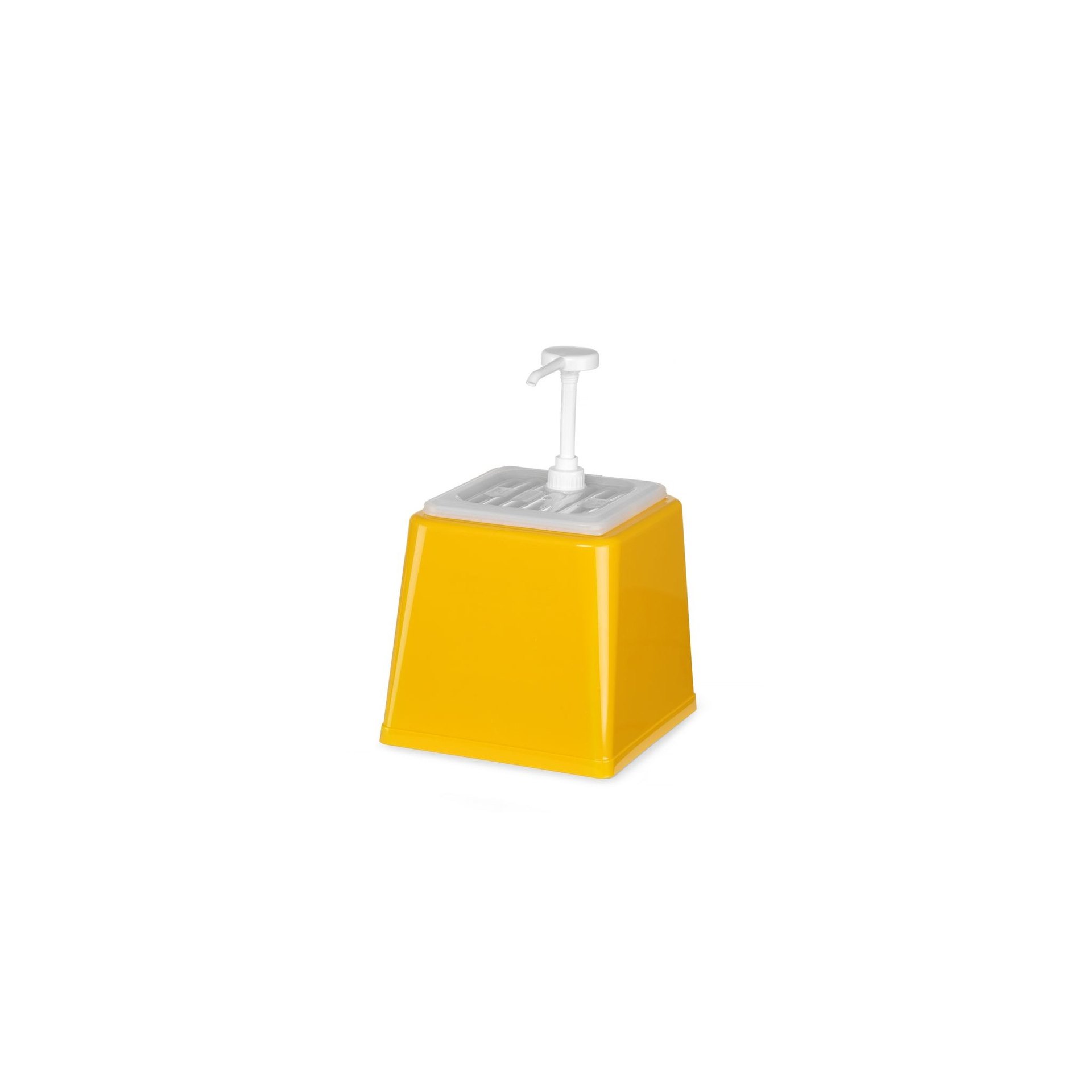 Pump-Saucenspender, 2,5L, Gelb, 230x210x(H)327mm Pump-Saucenspender, 2,5L, Gelb, 230x210x(H)327mm