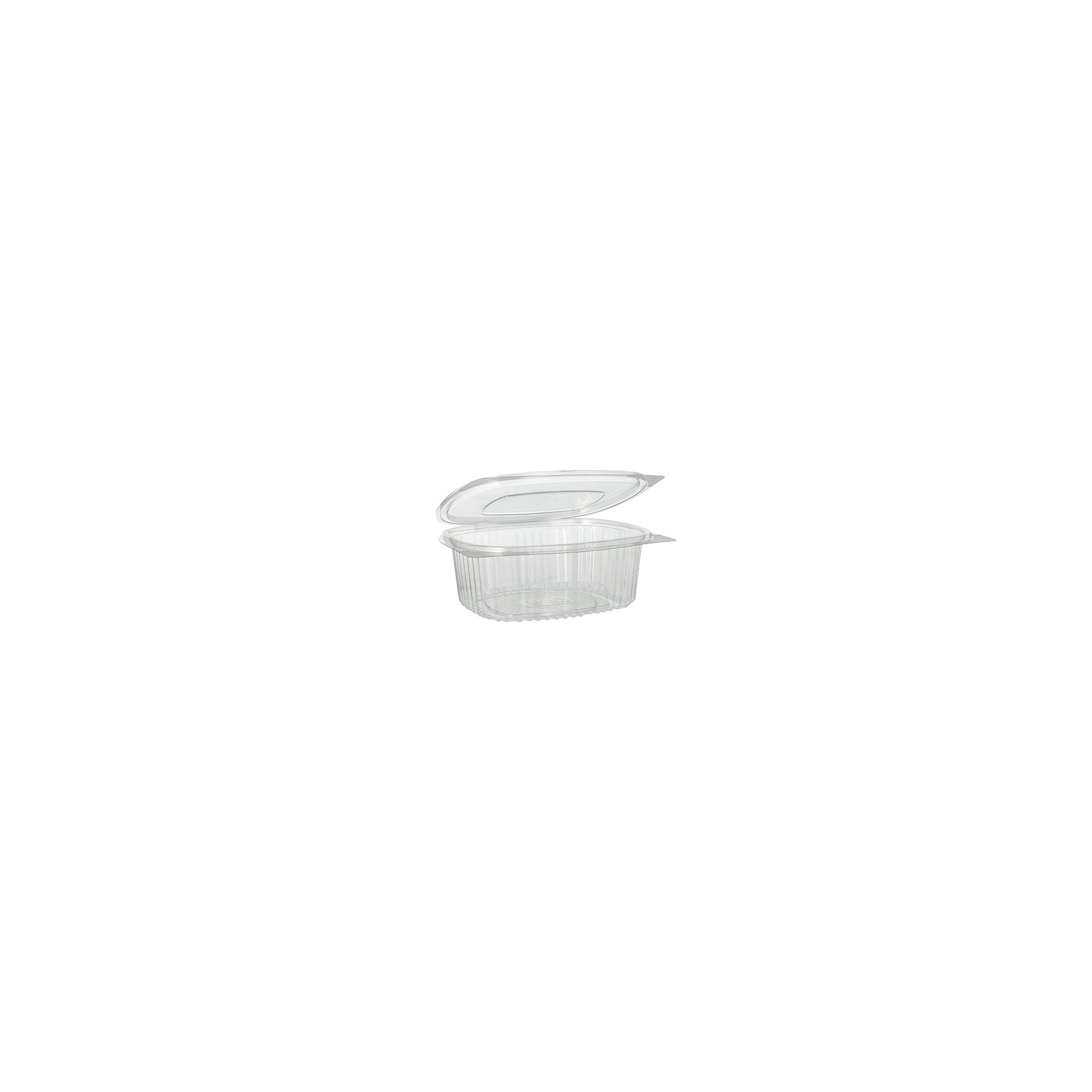 Feinkost- und Salatschalen mit Klappdeckel, R-PET oval 750 ml 6,2 cm x 14,4 cm x 17,5 cm klar Feinkost- und Salatschalen mit Klappdeckel, R-PET oval 750 ml 6,2 cm x 14,4 cm x 17,5 cm klar