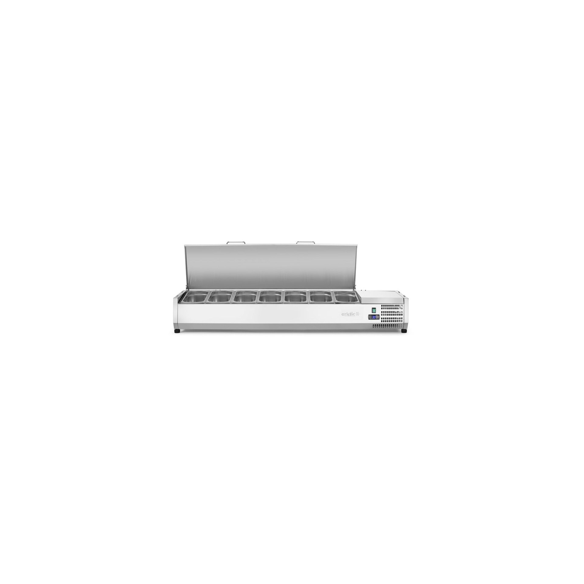 Aufsatz-Kühlvitrine Arktic, 7x GN 1/3 1605x420x630mm