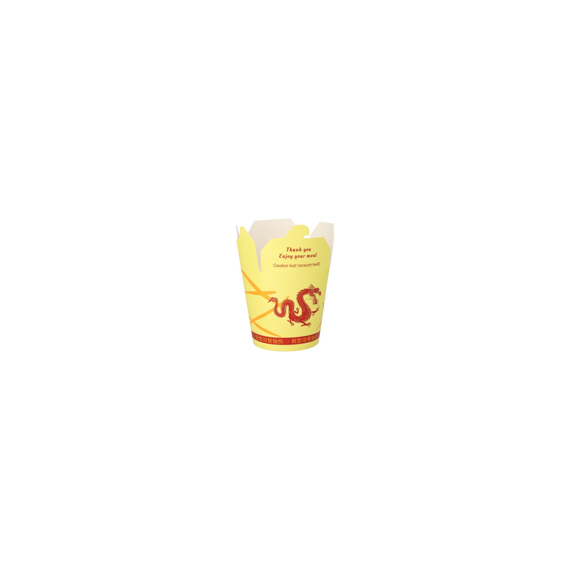 Snackboxen "ASIA" rund 900 ml 11,2 cm x 11 cm x 9,5 cm "Dragon"